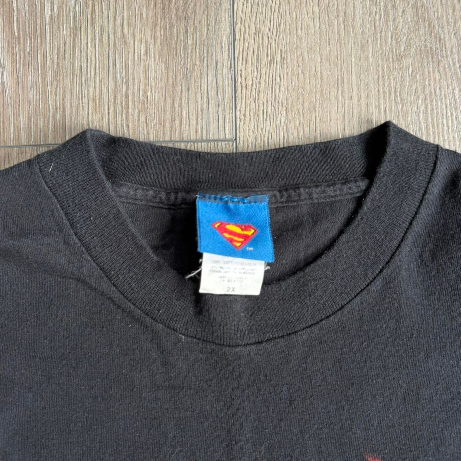 Other Vintage 2004 Superman Flaming Logo Tee Black Size US XXL / EU 58 / 5 - 5 Thumbnail