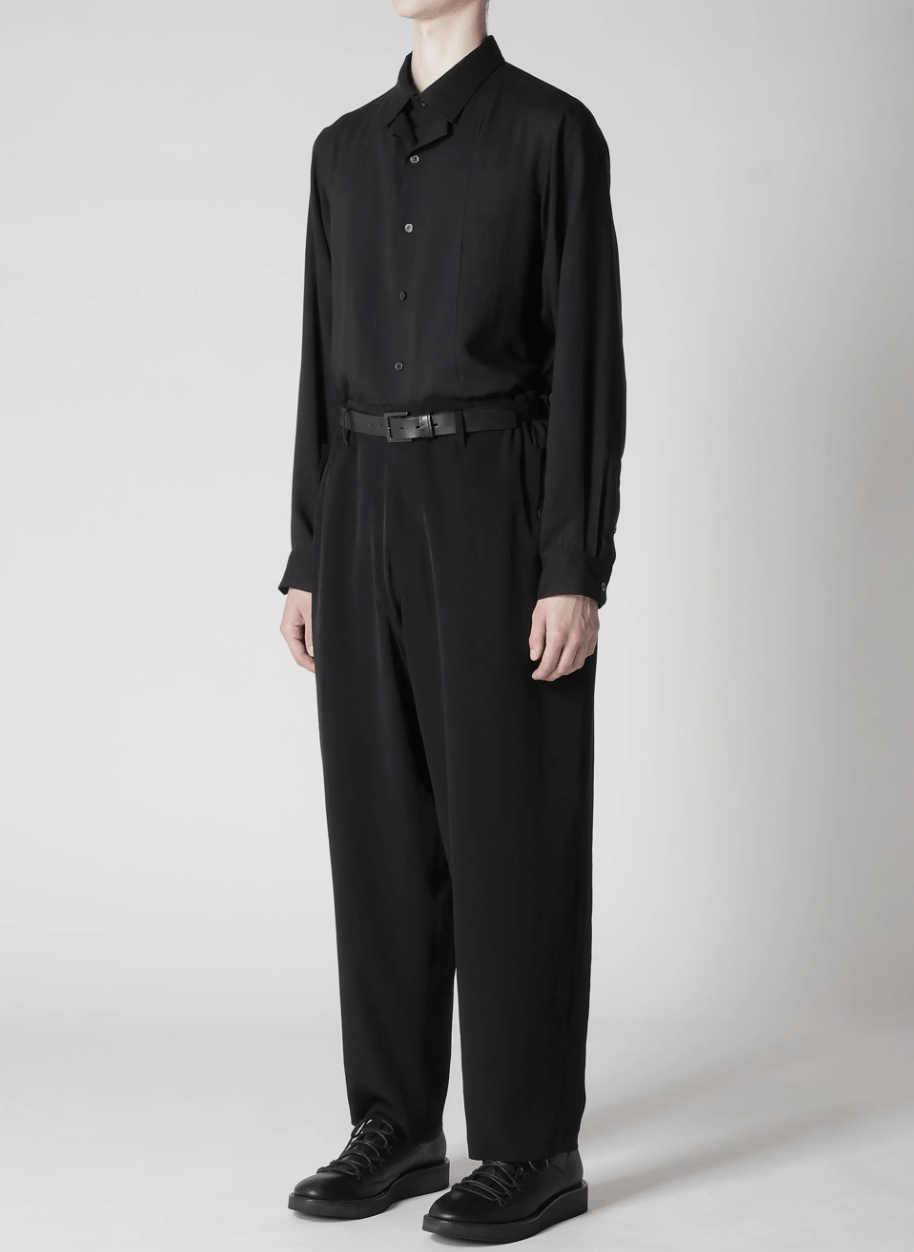 Yohji Yamamoto Yohji Yamamoto Pour Homme - Ta/TUXEDO FLAP SIDE TUCK PANTS Size US 30 / EU 46 - 3 Thumbnail