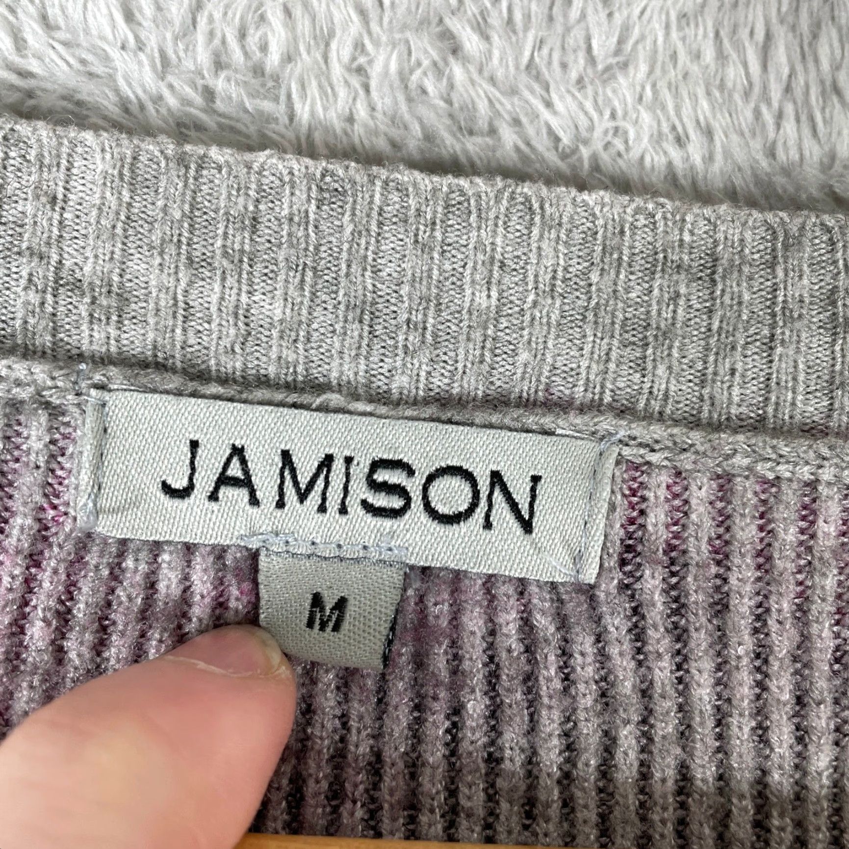Vintage VINTAGE Jamison Sweater Womens M Purple Abstract Tie Dye Knit Crew Neck Pullover Size M / US 6-8 / IT 42-44 - 2 Thumbnail