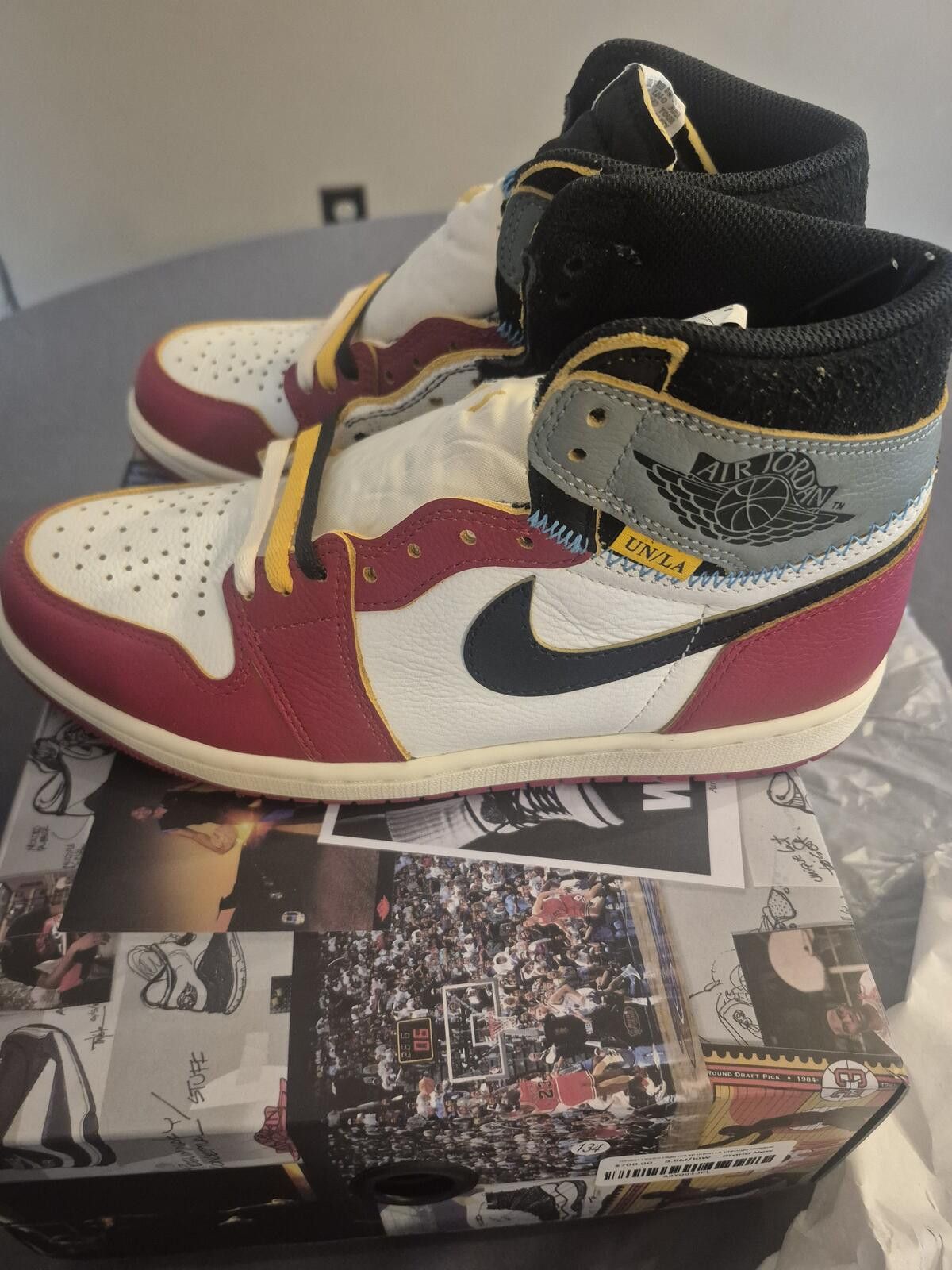 Jordan Brand Jordan 1 Retro High OG SP Union LA Chicago Shadow Sz 8.5 M Size US 8.5 / EU 41-42 - 6 Thumbnail