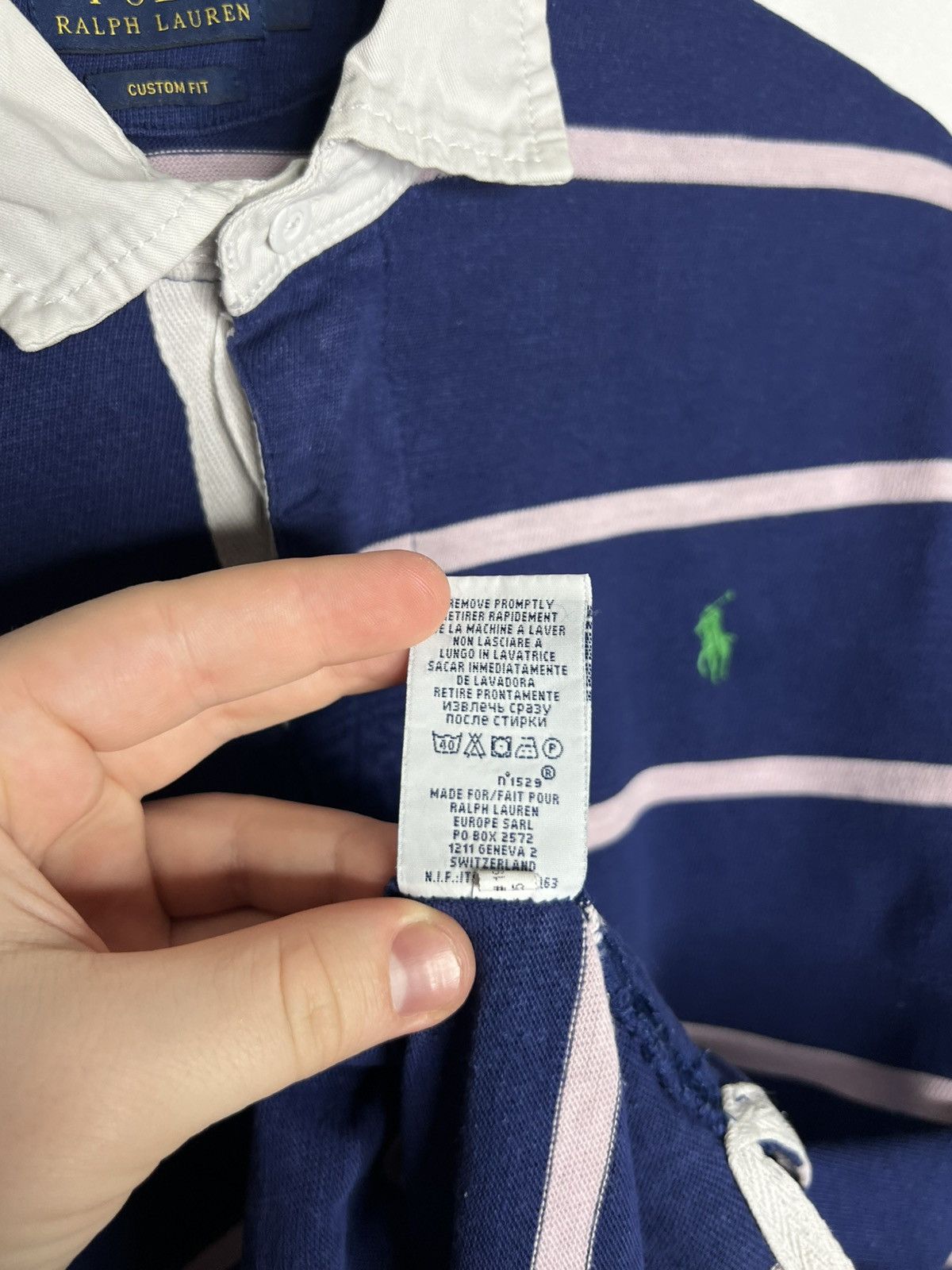 Polo Ralph Lauren Vintage Polo Ralph Lauren Striped Polo Shirt Long Sleeve Size US L / EU 52-54 / 3 - 11 Thumbnail