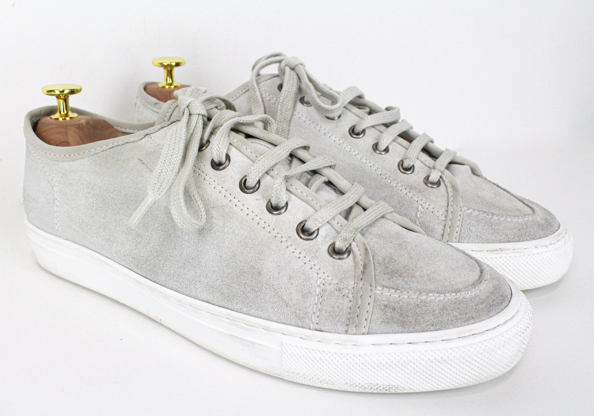 Suitsupply EU41 Grey Suede Laced Low-Top 72216 Size US 8 / EU 41 - 1 Thumbnail