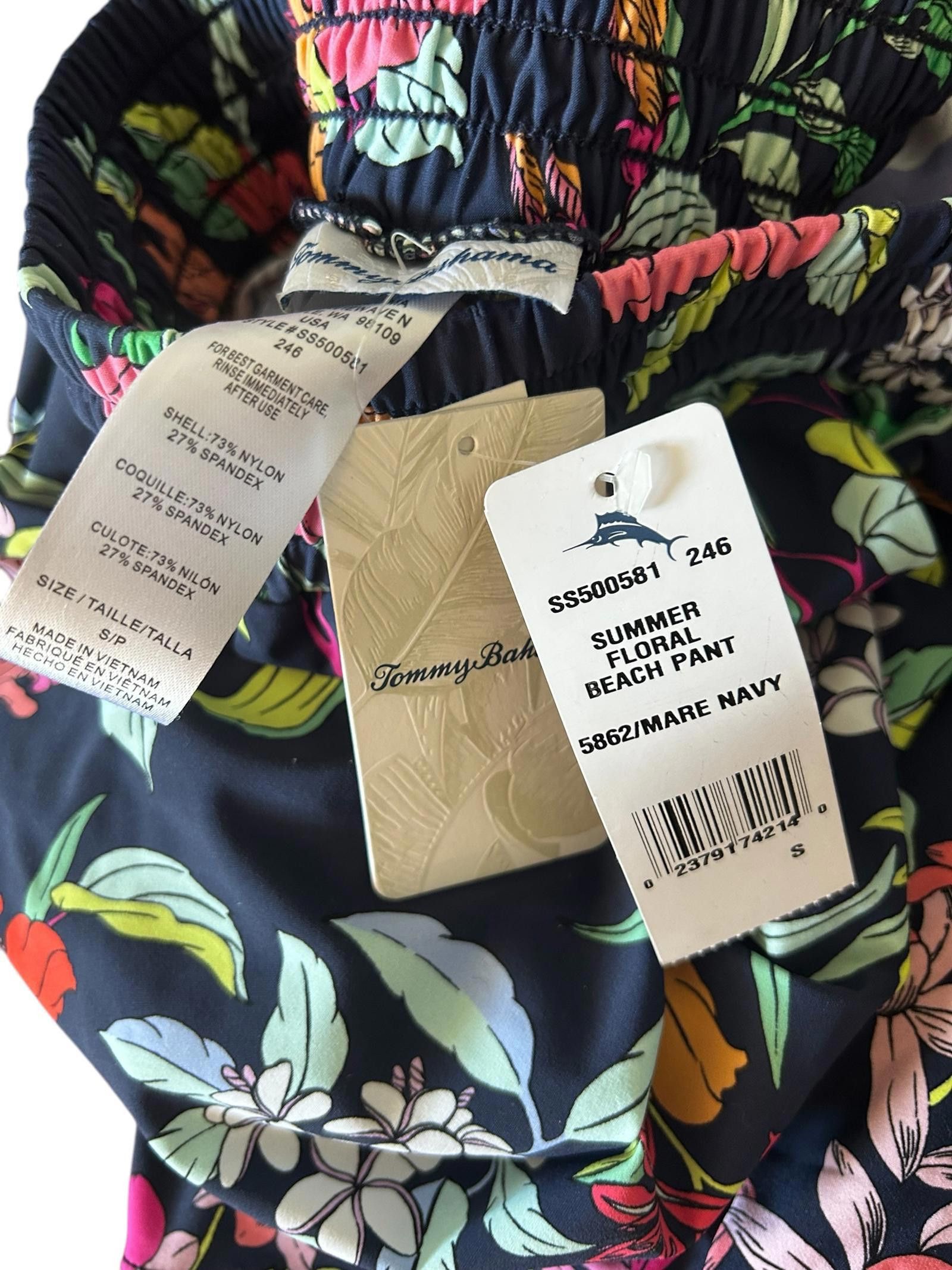 Tommy Bahama Tommy Bahama Summer Floral Beach Pant - Navy Multi Size 28" / US 6 / IT 42 - 6 Thumbnail