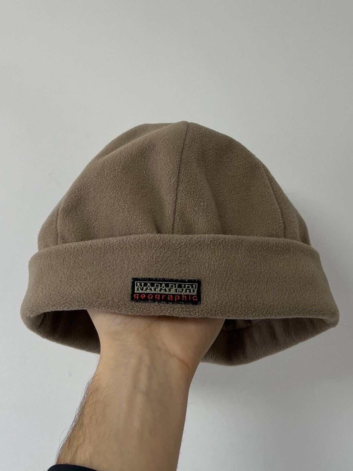 Napapijri Vintage Napapijri Geographic Fleece Hat Travel Mountain OS Size ONE SIZE - 1 Thumbnail