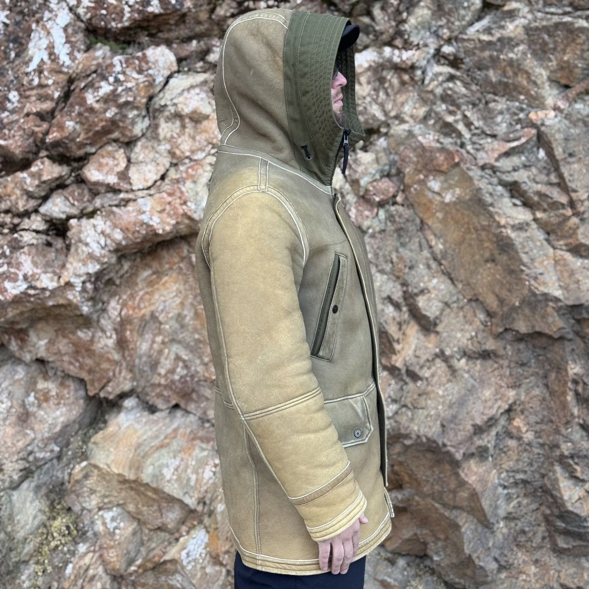 Massimo Osti Stone Island Garmented Mustangs leather sheepskin jacket Size US L / EU 52-54 / 3 - 4 Thumbnail