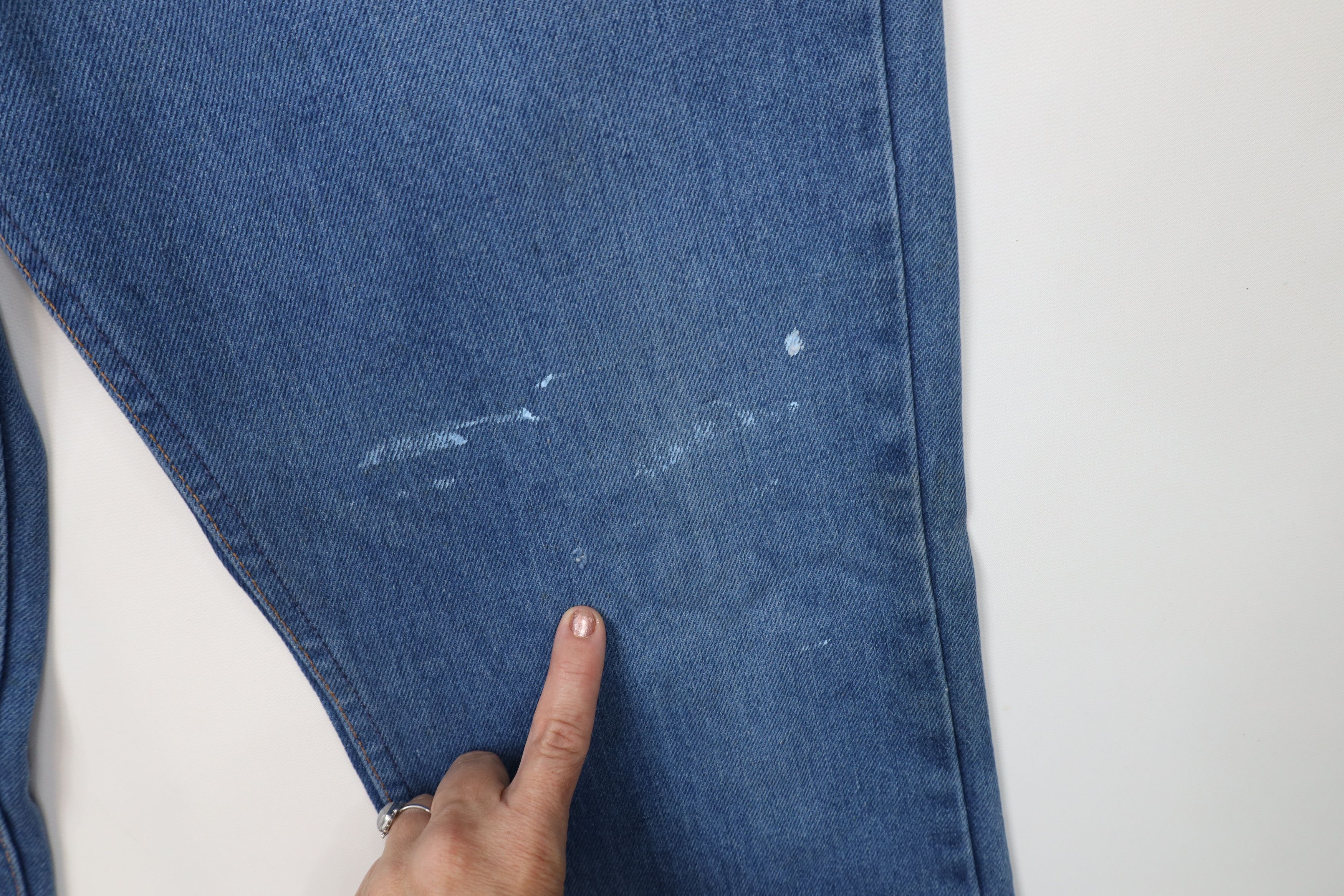 Vintage Vintage 70s Streetwear Wide Leg Denim Jeans Blue Cotton USA Size US 36 / EU 52 - 7 Thumbnail