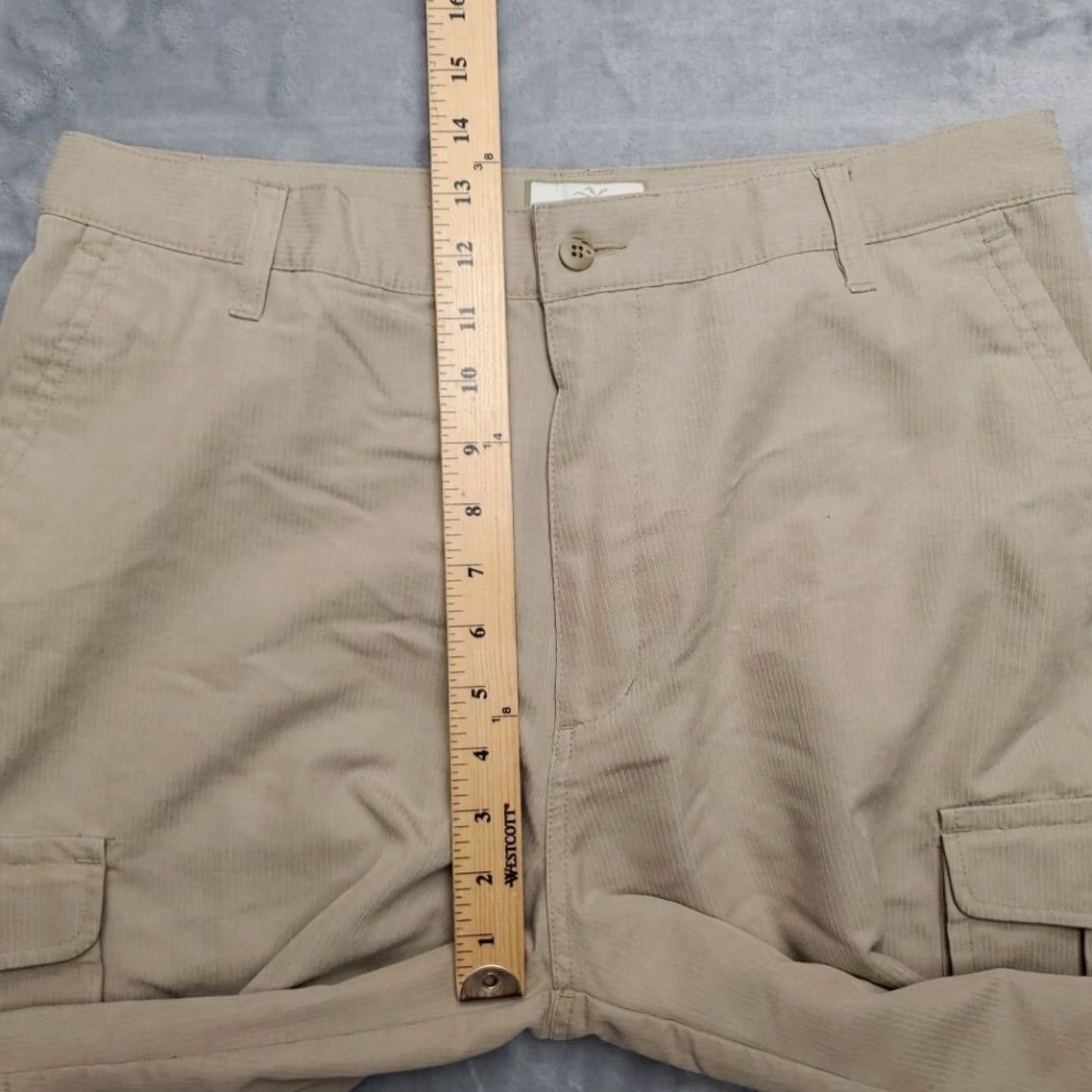 Vintage Trader Bay Shorts Mens 34 Khaki Cargo Utility Hike Outdoor Nature Comfort Casual Beige Reg URL Size US 34 / EU 50 - 6 Thumbnail
