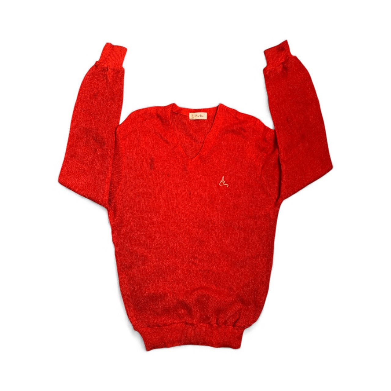 Japanese Brand Rare Design Vintage Troy Bros V-Neck Knitwear Sweater Size M / US 6-8 / IT 42-44 - 3 Thumbnail