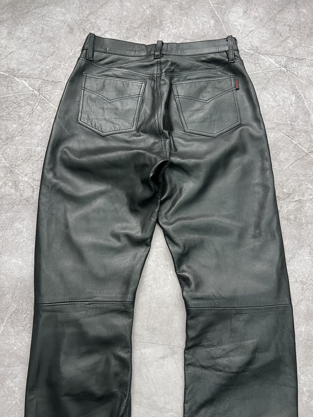 Other VINTAGE REGULAR LEATHER MOTO PANTS BALENCIAGA STYLE Size US 35 - 12 Thumbnail