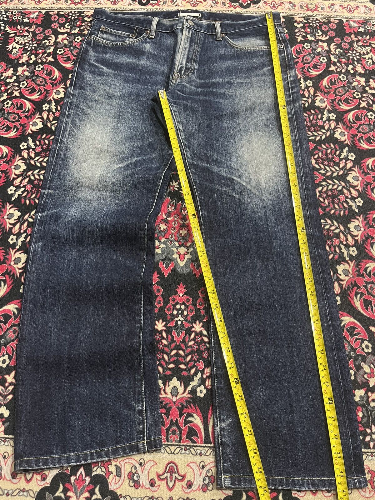 Jun Takahashi Vintage Japan Uniqlo UJ Dark Blue Whisker Faded Washed Jeans Size US 36 / EU 52 - 11 Thumbnail