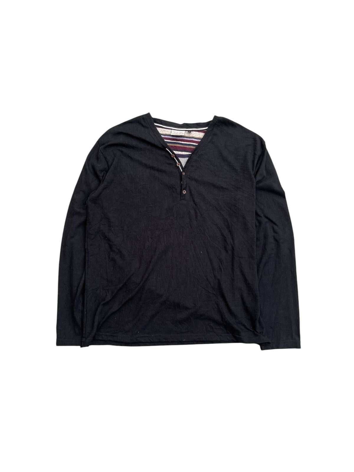 Yasuyuki Ishii JAPANESE Y2K RACK BIRD NECK DOUBLE LAYERS LONGSLEVEE PUNK Size US M / EU 48-50 / 2 - 1 Thumbnail