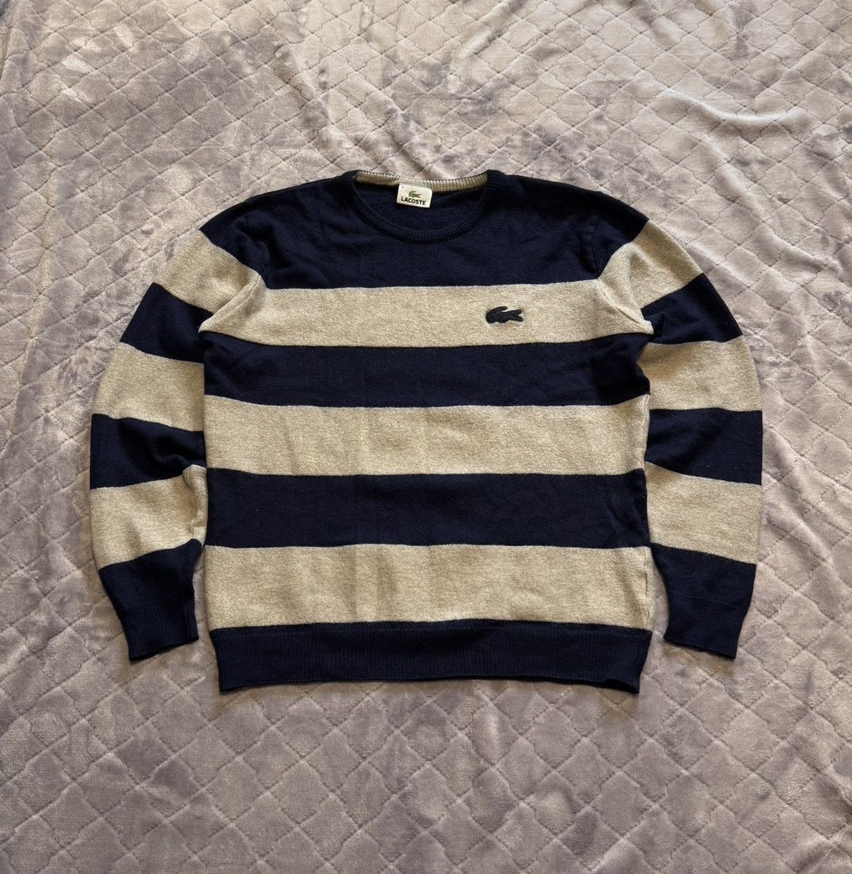 Lacoste × Vintage Vintage Lacoste Wool Knitwear Sweater Size US M / EU 48-50 / 2 - 1 Thumbnail