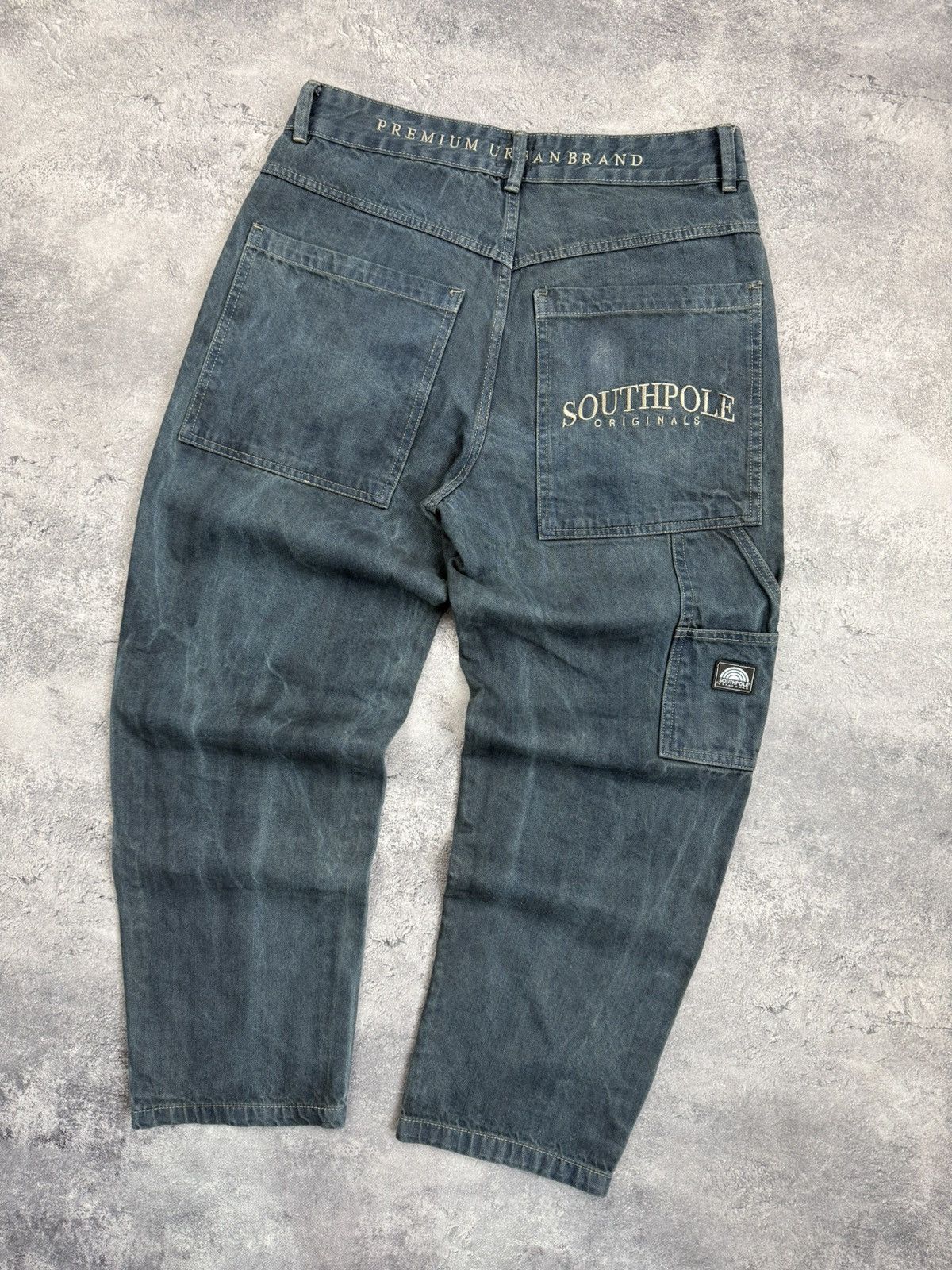Southpole Vintage Y2K SouthPole Baggy Jeans Denim Pants Faded Skater Size US 32 / EU 48 - 4 Thumbnail
