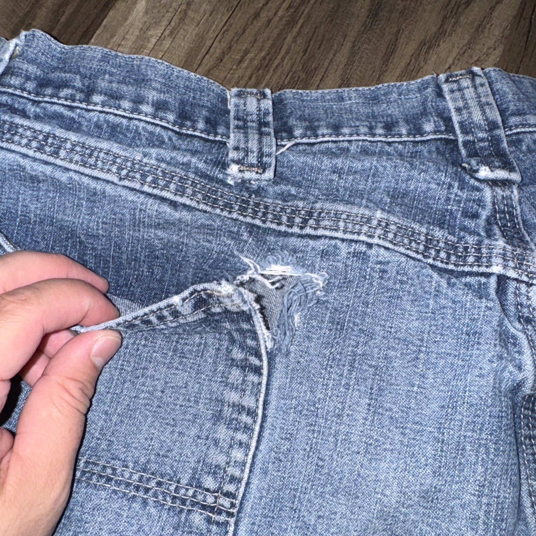 Wrangler VINTAGE Wrangler Jorts Bermuda Shorts Men 36 Blue Carpenter 90s Size US 36 / EU 52 - 4 Thumbnail