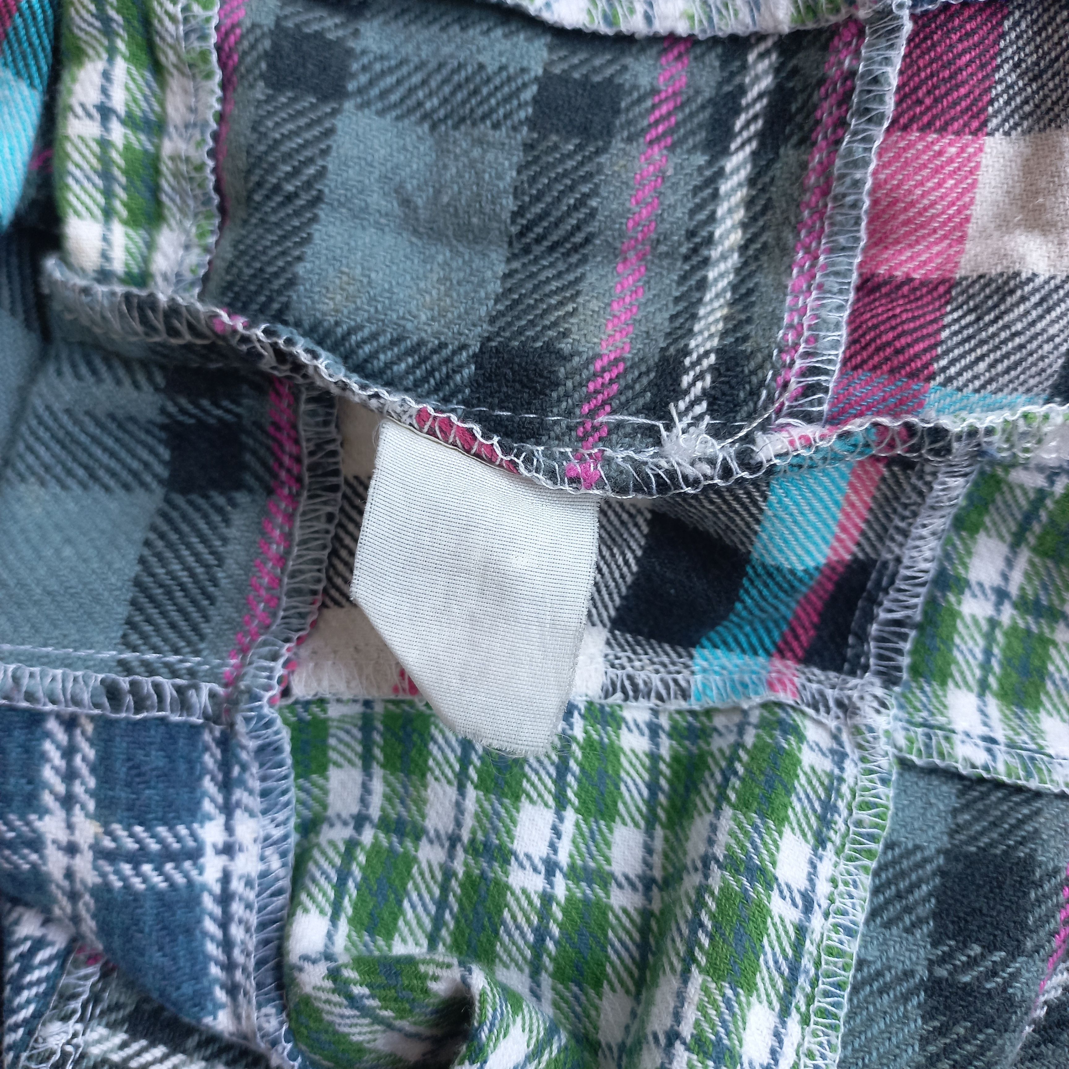 Neighborhood Neighborhood - Patchwork Flannel Short Sleeve Shirt Size US XS / EU 42 / 0 - 5 Thumbnail