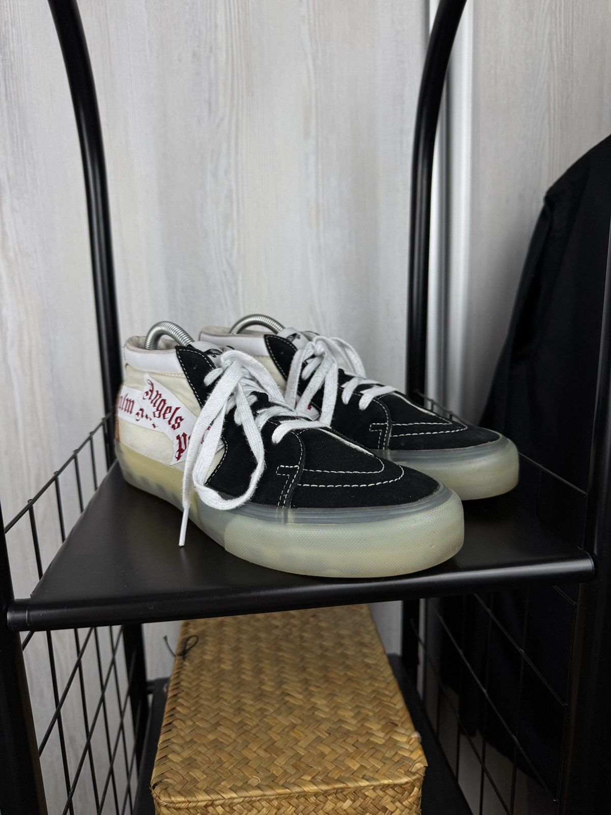 Palm Angels × Vans Vans Vault by Palm Angels Sk8-Mid VLT LX "Black" Sneakers Size US 9.5 / EU 42-43 - 2 Thumbnail