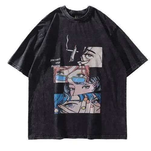 Japanese Brand Stop Thinking Oversized T-shirt Anime Cartoon Japanese Brand Size US L / EU 52-54 / 3 - 1 Thumbnail