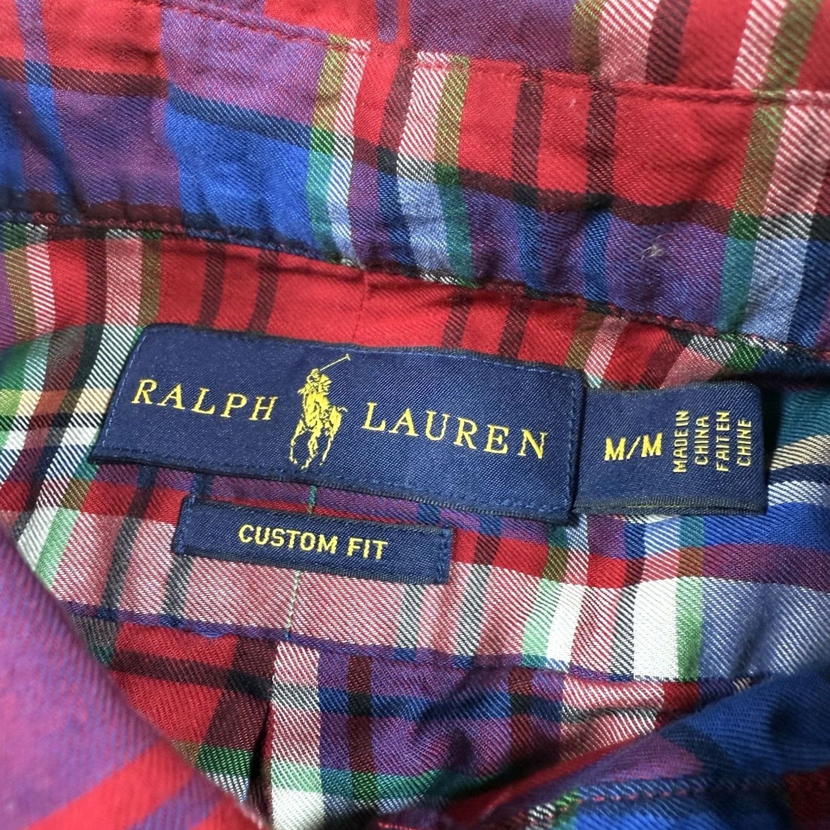 Polo Ralph Lauren Polo Ralph Lauren Shirt Mens Medium Custom Gingham Plaid Long Sleeve Button-Up Multicolor Size US M / EU 48-50 / 2 - 2 Thumbnail