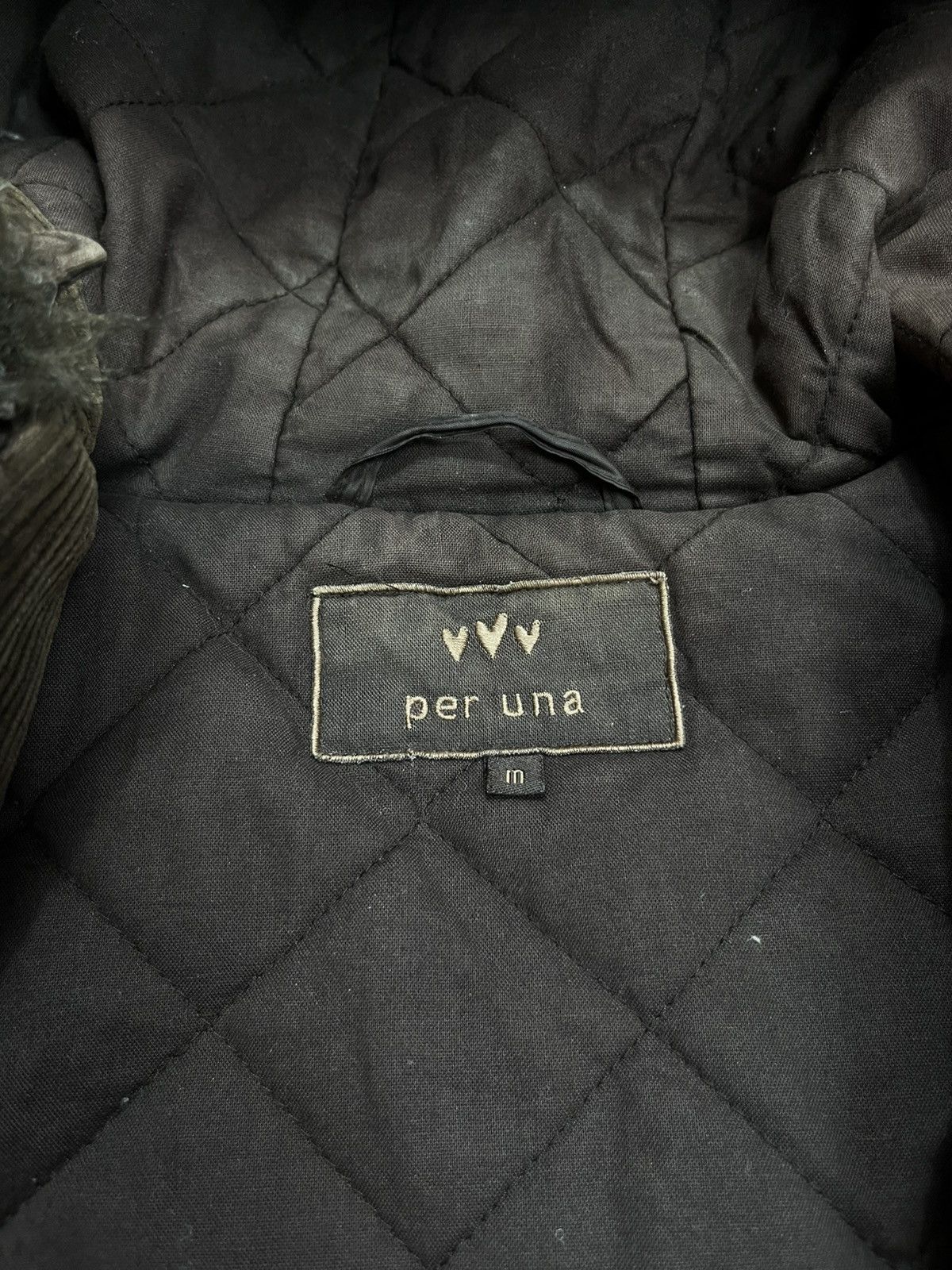 Other Y2K Corduroy Faux Fur Hood Jacket Duffle Style Coat Size M Size US M / EU 48-50 / 2 - 10 Thumbnail