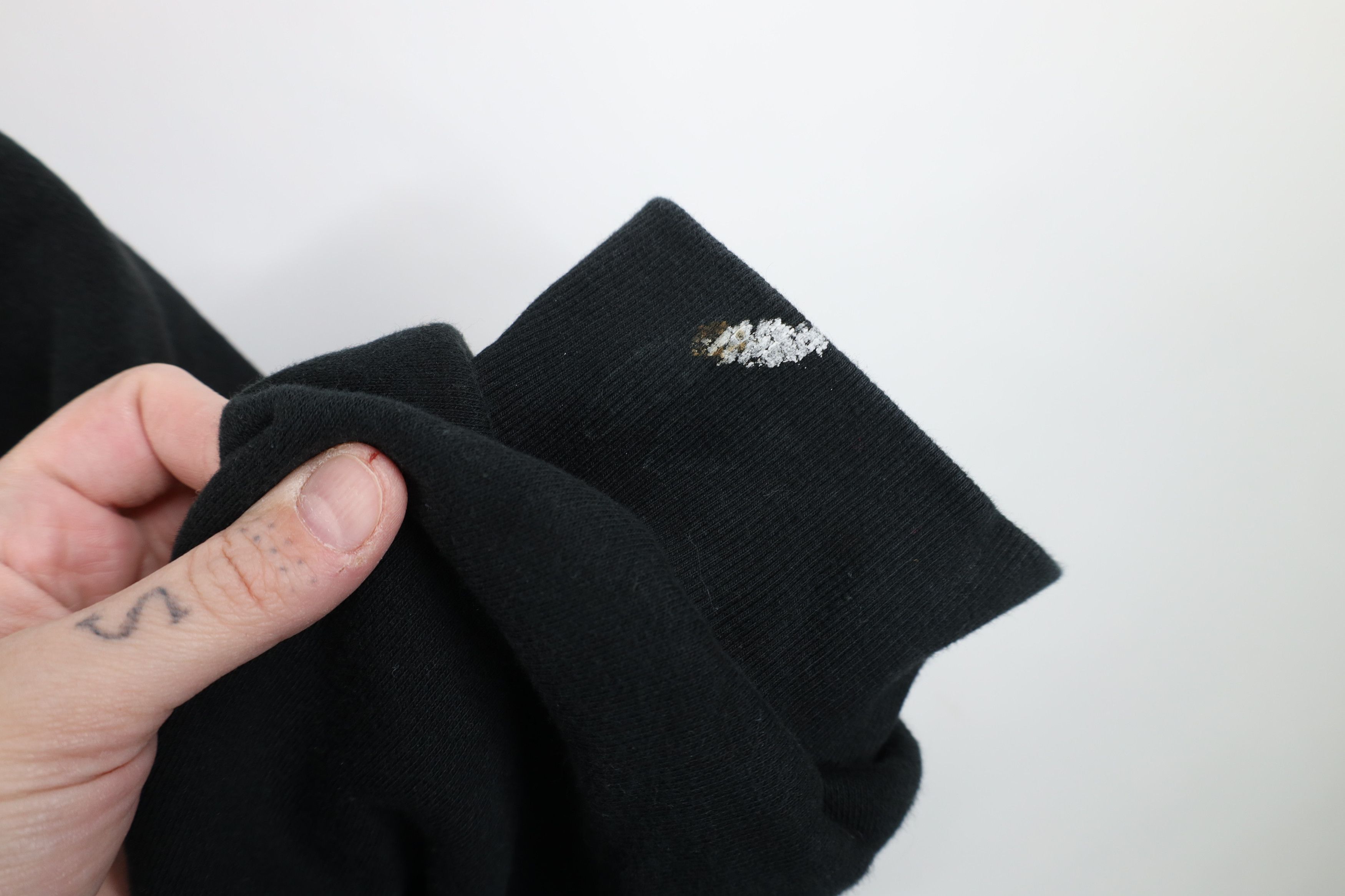 Vintage Vintage 90s Streetwear Thermal Waffle Lined Hoodie Black Size US XXL / EU 58 / 5 - 6 Thumbnail