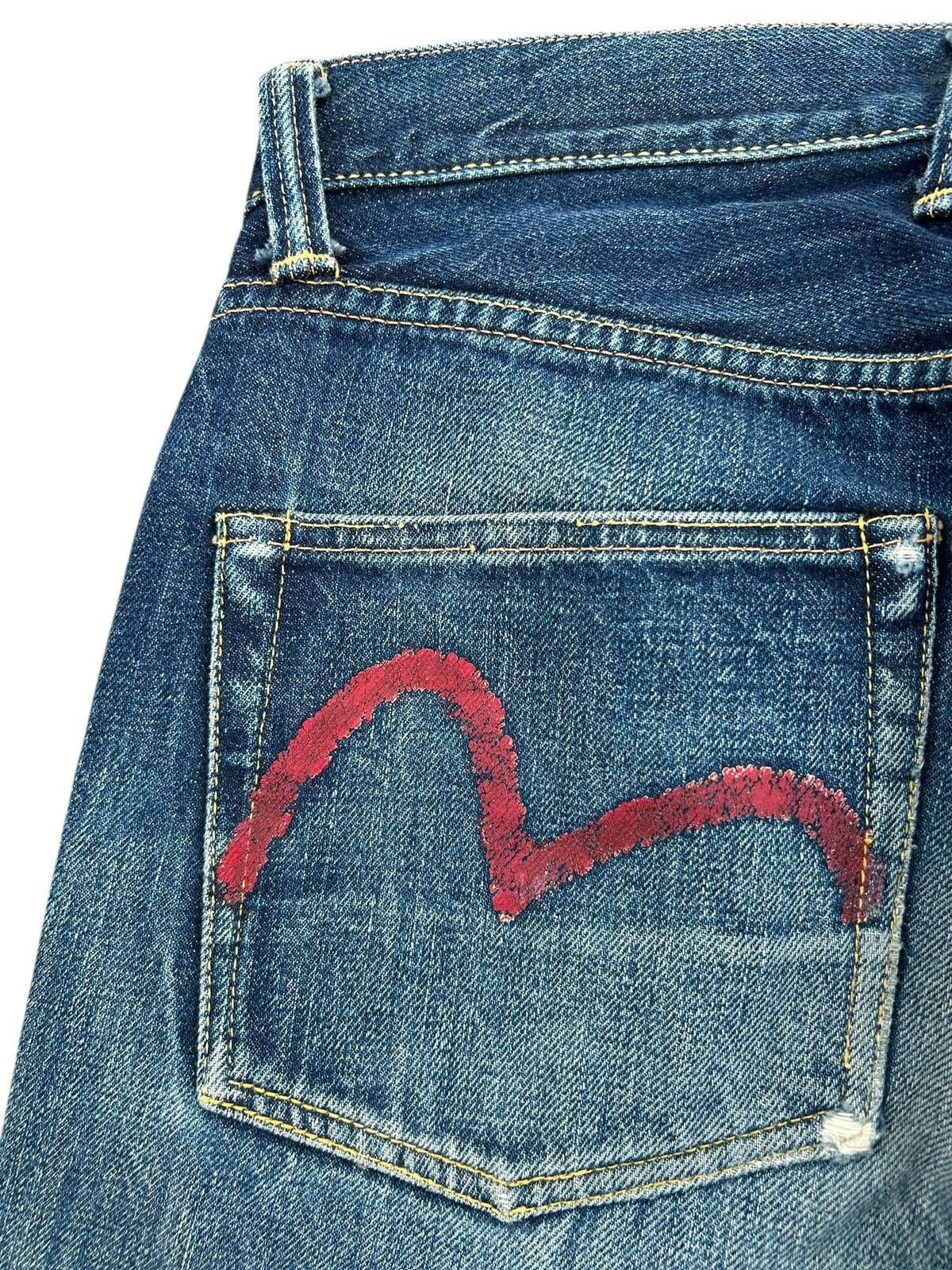 Kapital Vintage Evisu Selvedge No1 Special Distressed Denim Jeans Size US 28 / EU 44 - 7 Thumbnail