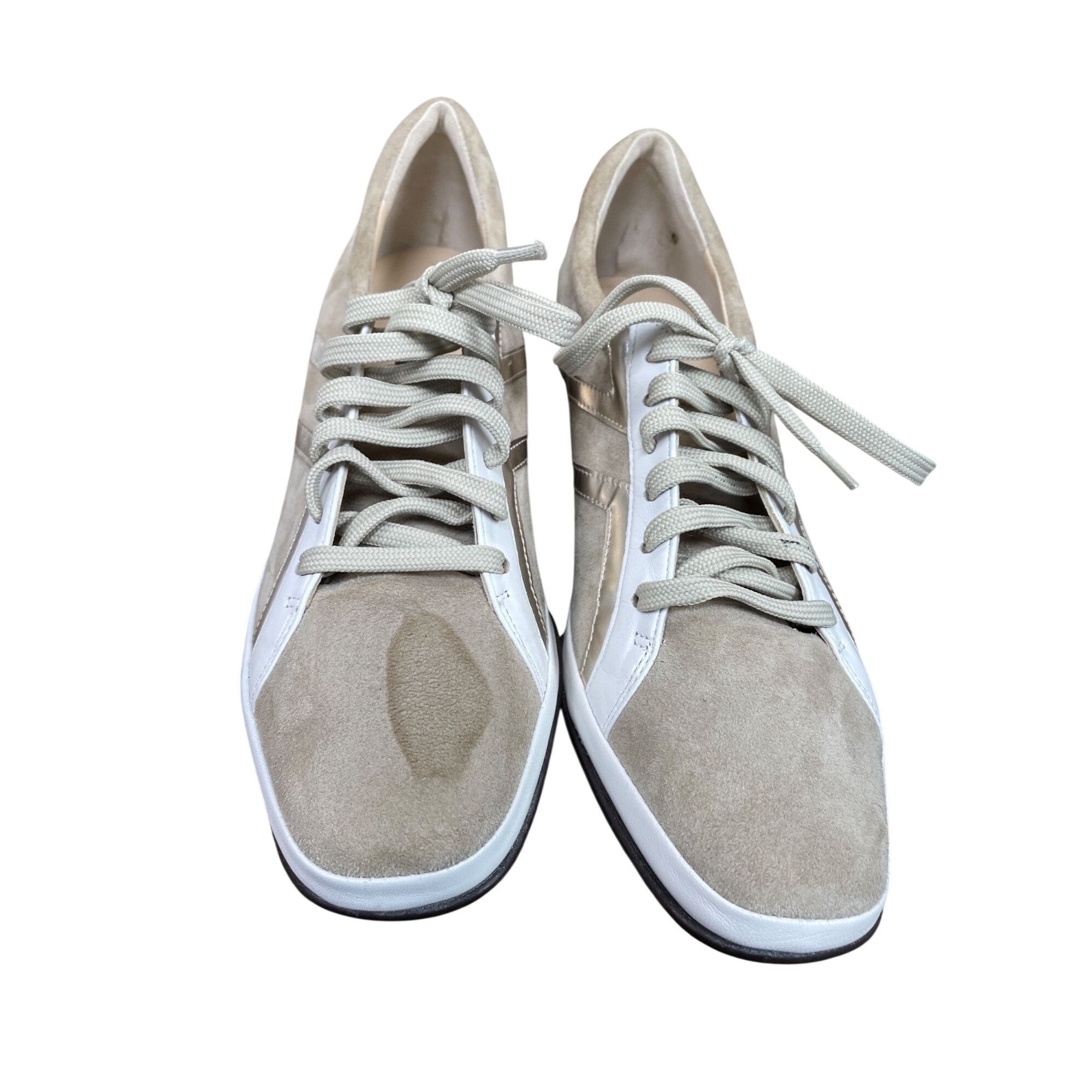 Other Amalfi by Rangoni womans beige suede low snakers Sz 9M SKU 9 Size US 9 / IT 39 - 8 Thumbnail