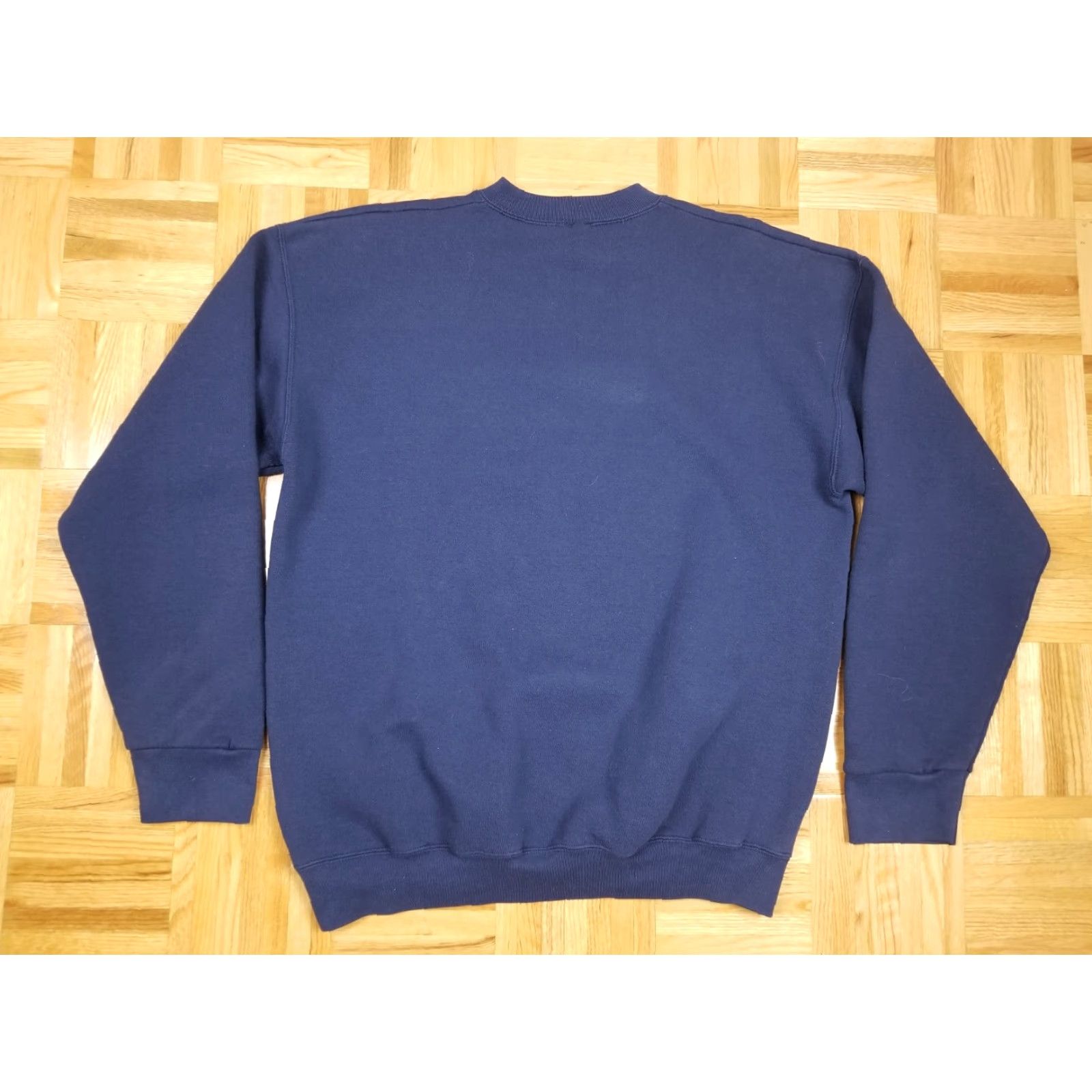 Nike VINTAGE Nike Sweatshirt 90's SPELL CENTER SWOOSH Navy XLARGE Shirt Mens blue fleece cotton pullover Size US XL / EU 56 / 4 - 5 Thumbnail