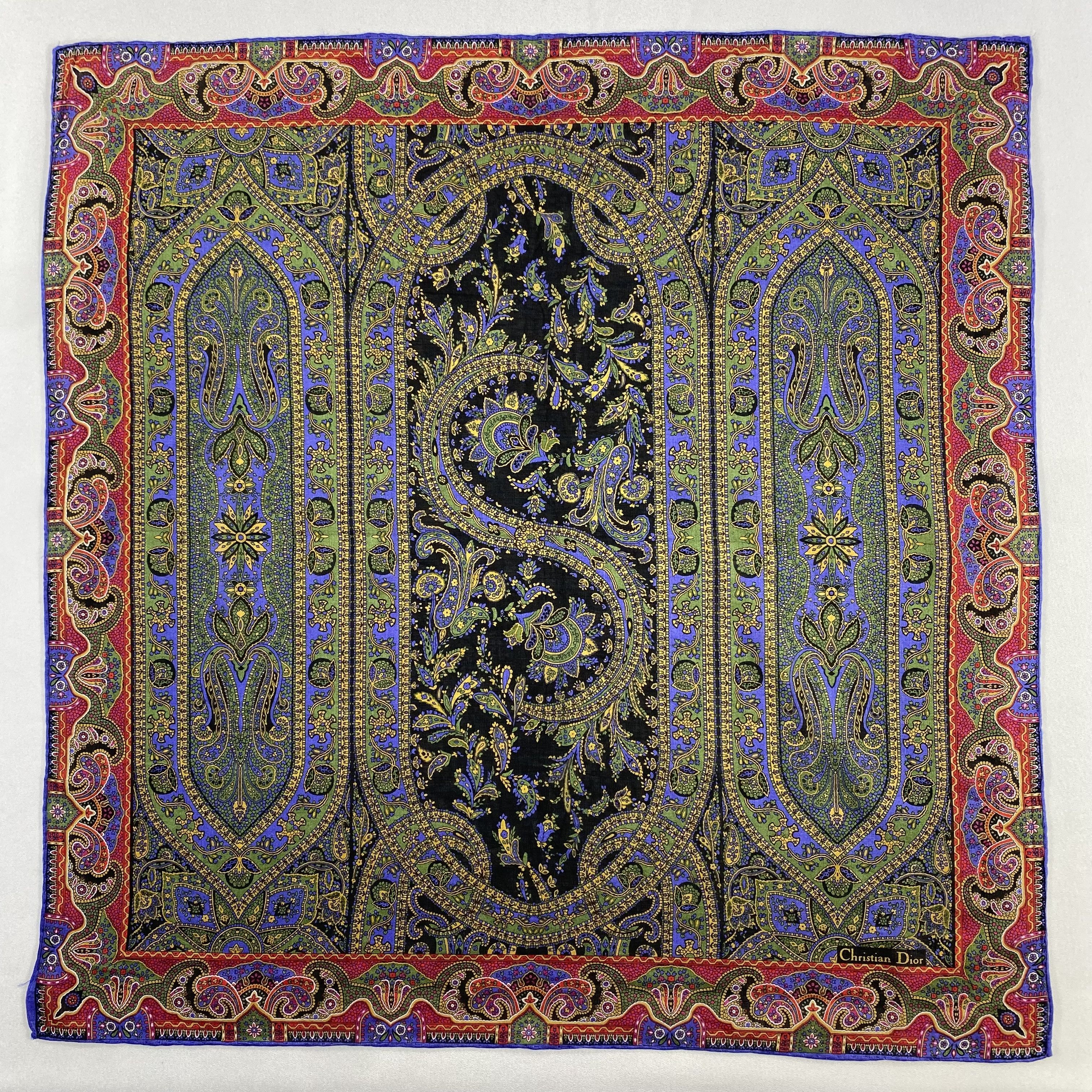 Vintage Christian Dior Monsieur Handkerchief / Neckerchief-P1212 Size ONE SIZE - 1 Thumbnail