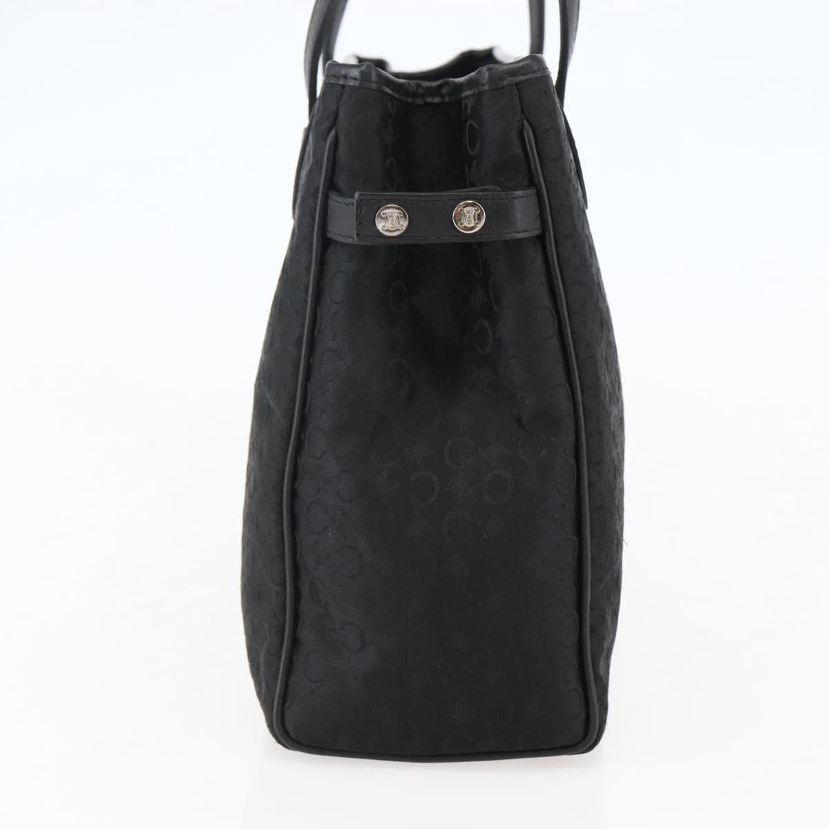 Celine CELINE C Macadam Canvas Hand Bag Black Silver Size ONE SIZE - 4 Thumbnail