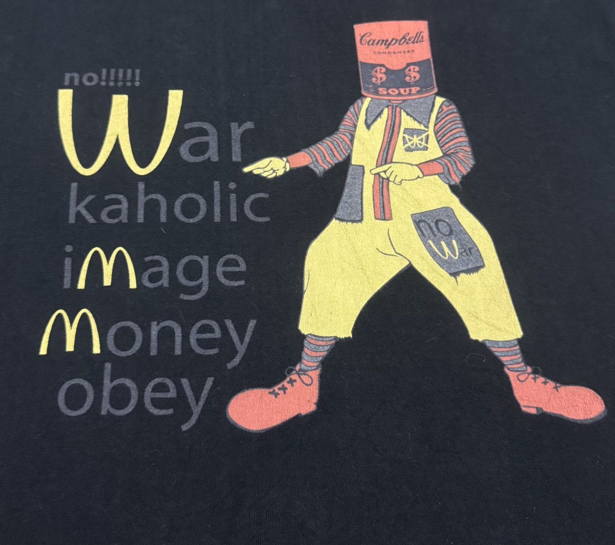 Japanese Brand BRTH Breath No War McD Campbell’s Soup Very Nice Graphic Art Size US L / EU 52-54 / 3 - 3 Thumbnail