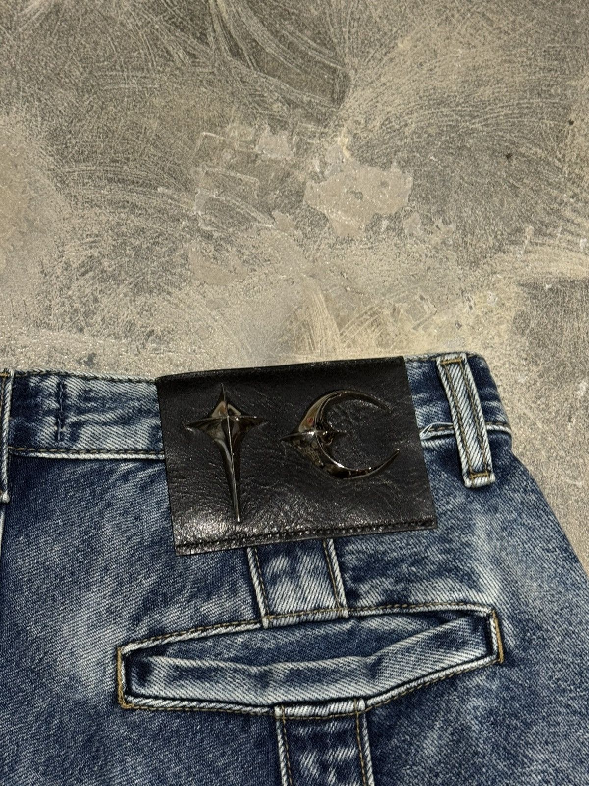 Thug Club THUG CLUB 24AW LINE GOB DENIM PANTS Size 32W STC24PT3201 Size US 32 / EU 48 - 5 Thumbnail