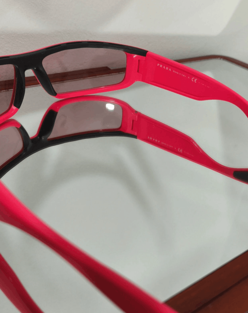 Prada × Vintage PRADA Sunglasses SPS 02U Star Sport Symbol Shield Mask RI883 Size ONE SIZE - 4 Thumbnail