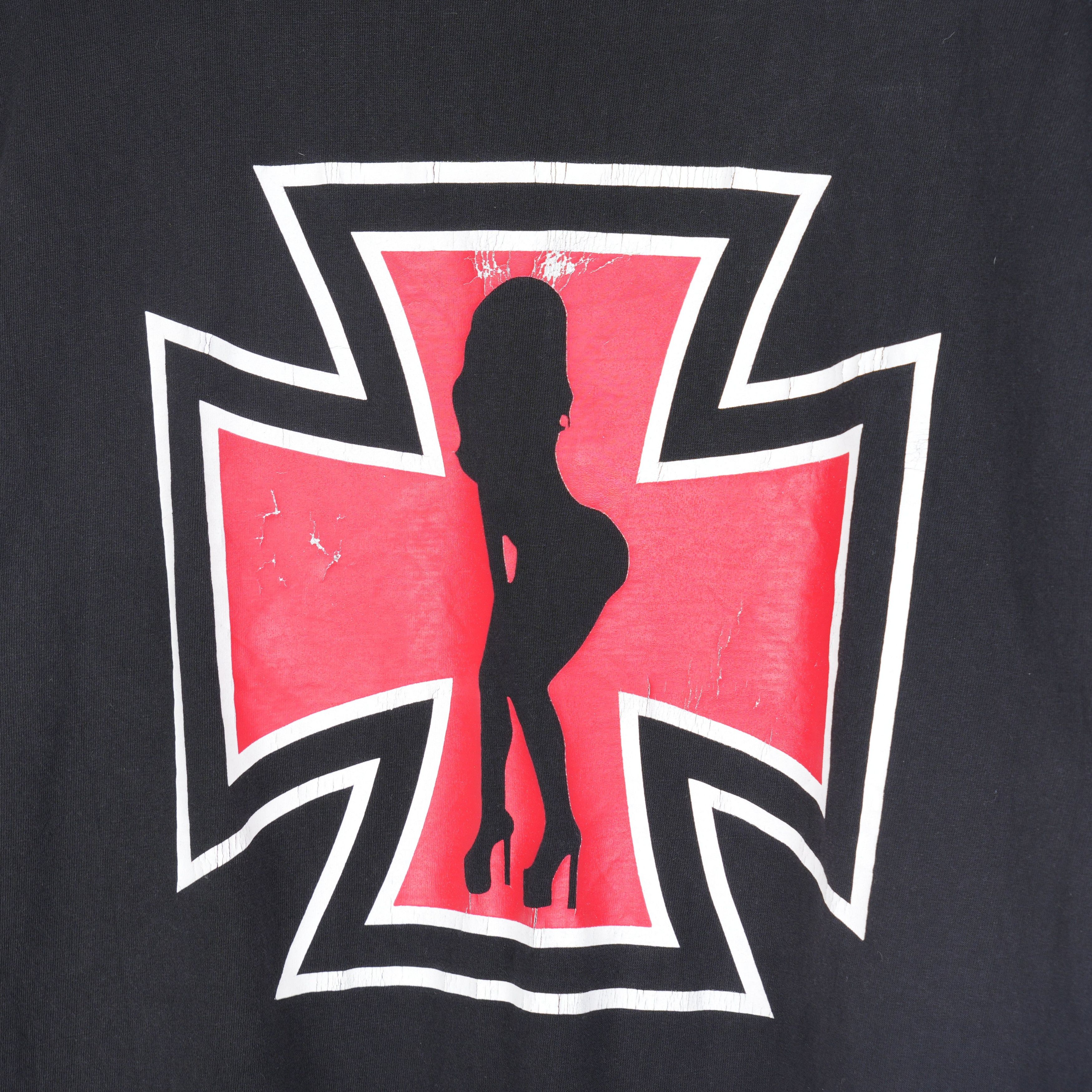 Vintage VINTAGE IRON CROSS STRIPPER TEE Size US XL / EU 56 / 4 - 5 Thumbnail