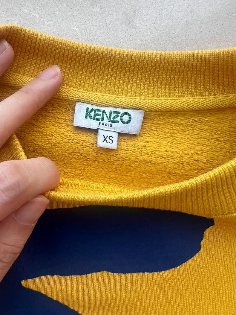 Kenzo KENZO Bright Yellow Contrasting Classic Font Printed Long Size XS / US 0-2 / IT 36-38 - 5 Thumbnail