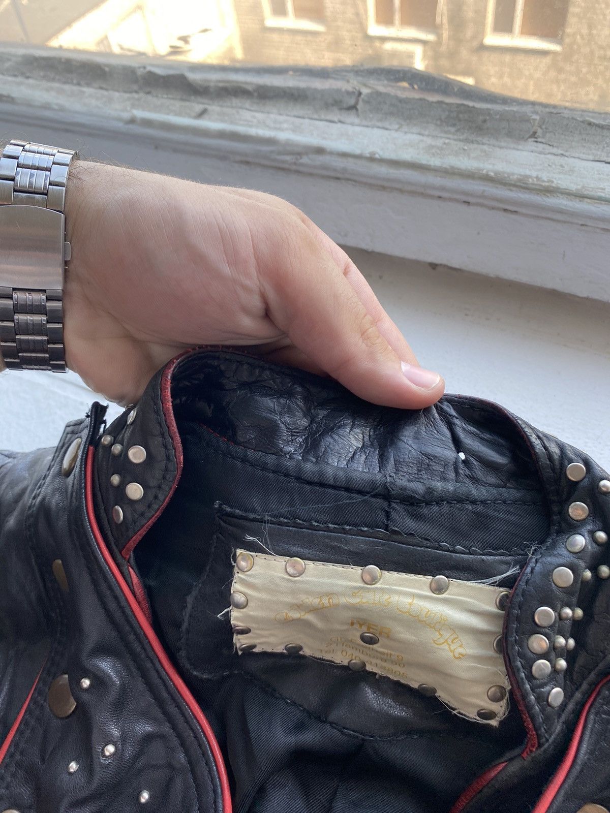 Other 🔗GOTHIC PUNK OPIUM ZIPPER BONDAGE LEATHER JACKET OWENS ISSEY Size US M / EU 48-50 / 2 - 25 Thumbnail