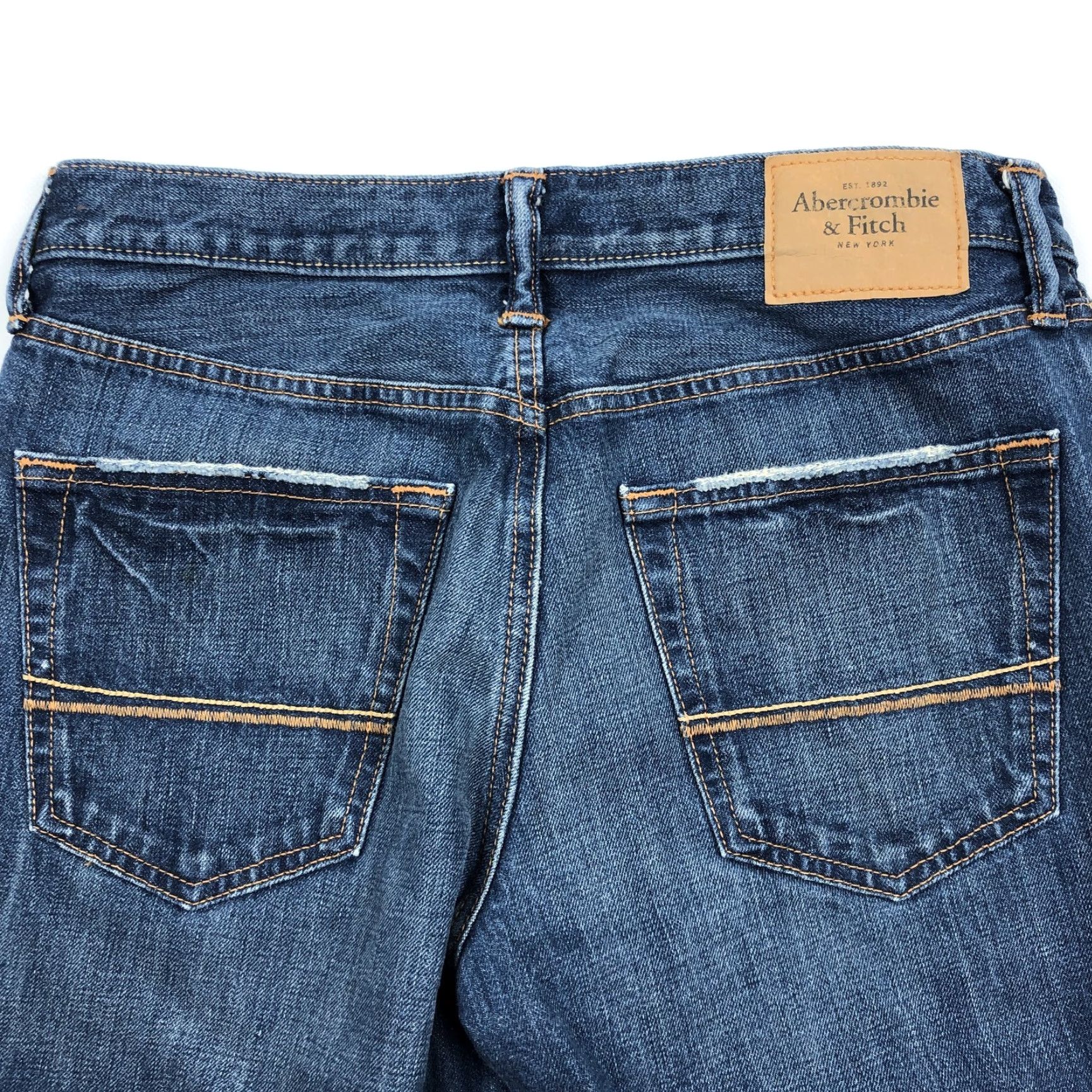 Abercrombie & Fitch Abercrombie & Fitch The AF Skinny Jeans Distressed Button Fly W31 L32 Women's Denim Blue 5-Pocket Pocket Rise Mid Regular Size 24" / US 00 / IT 34 - 3 Thumbnail