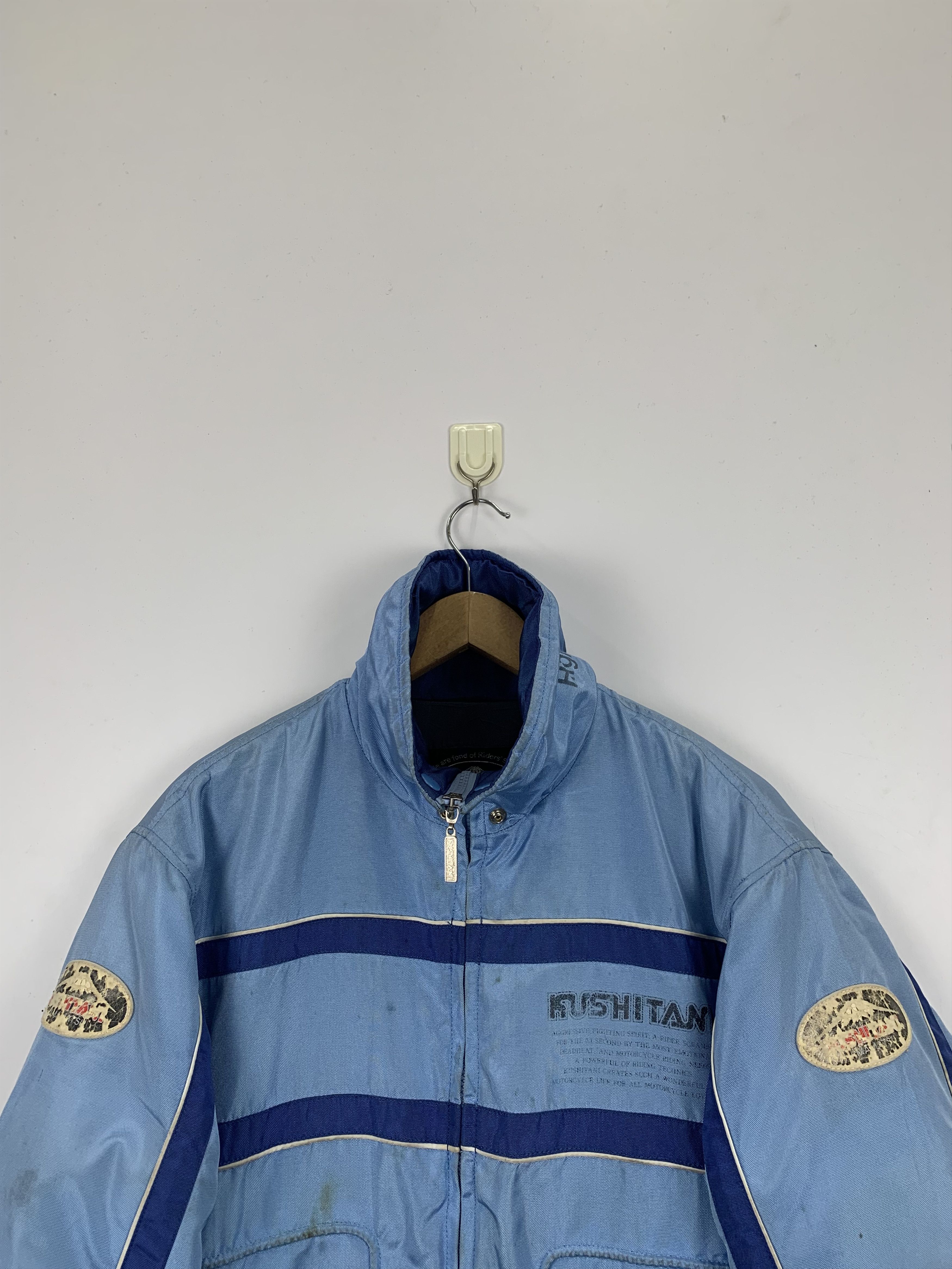 Japanese Brand Vintage Kushitani Hamamatsu Motorcycle Racing Jacket J0953 Size US L / EU 52-54 / 3 - 3 Thumbnail