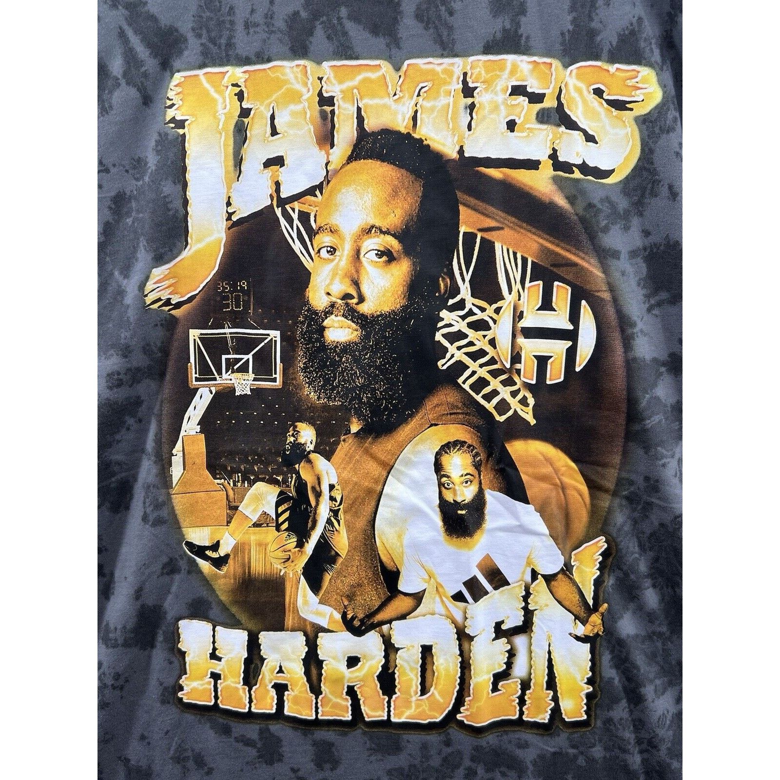 Adidas Adidas James Harder Tunnel Graphic Tee Gray Black Tie Dye Size US L / EU 52-54 / 3 - 5 Thumbnail