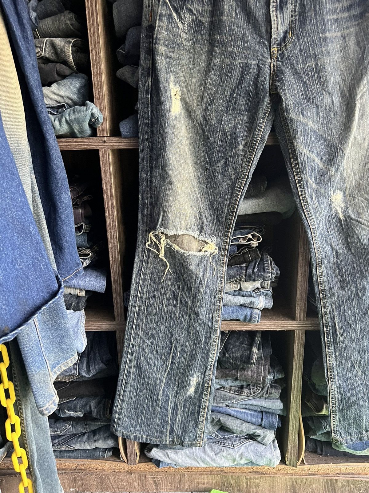 Edwin 🔥Something Edwin Vienus Bliss Distressed Denim Size 30" / US 8 / IT 44 - 5 Thumbnail