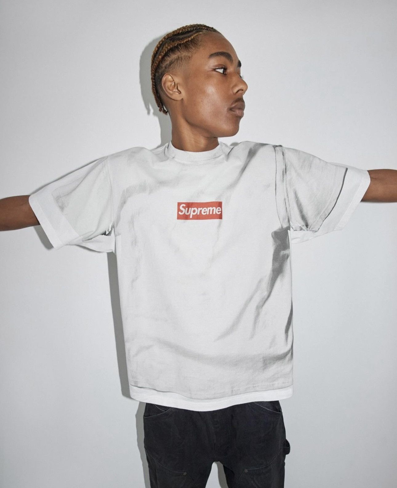 Supreme MM6 Supreme Box Logo T-shirt | Grailed