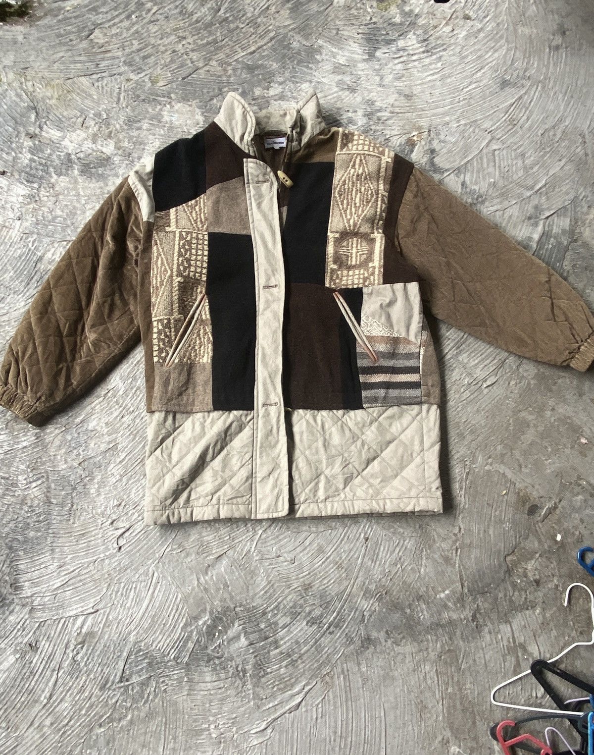 Vintage 💥RARE💥 Sportwear By Steilmann Abstract Zipper button jacket Size US L / EU 52-54 / 3 - 1 Thumbnail
