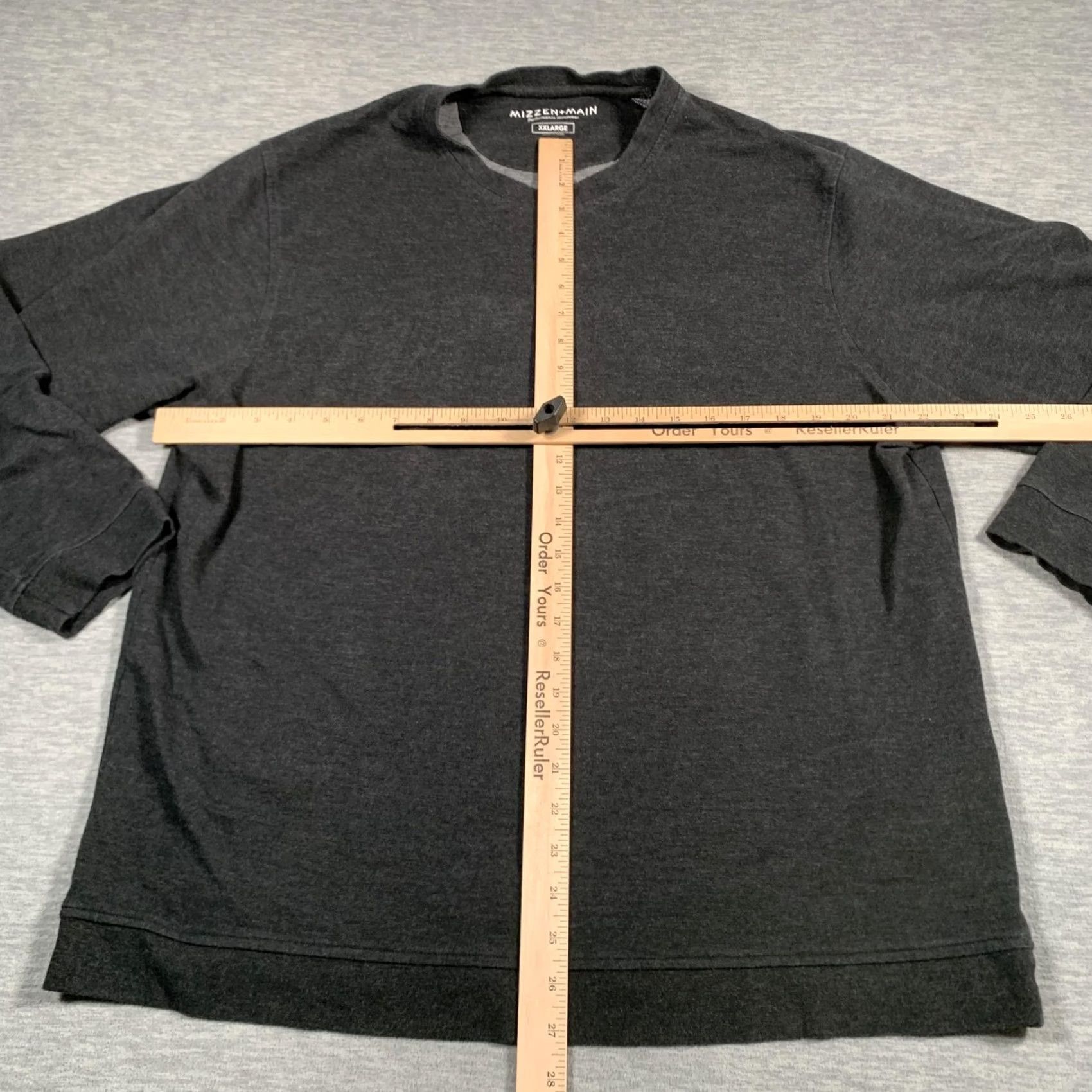 Mizzen+Main Mizzen + Main Sweater Mens 2XL Gray Crewneck Performance Pullover Long Sleeve Size US XXL / EU 58 / 5 - 5 Thumbnail