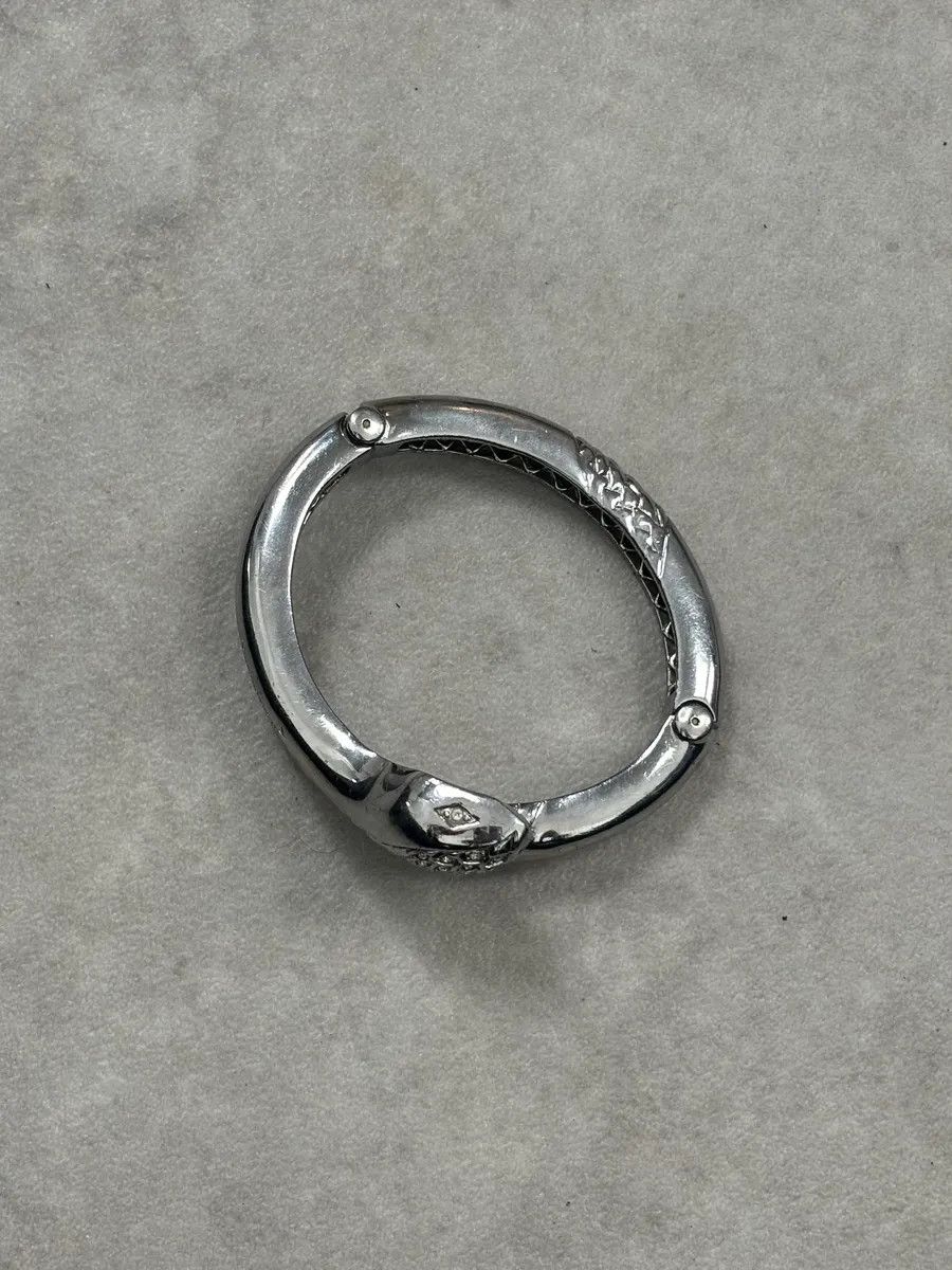 Roberto Cavalli 2010s Cavalli Grey Snake Bracelet with Swarovski Size ONE SIZE - 7 Thumbnail