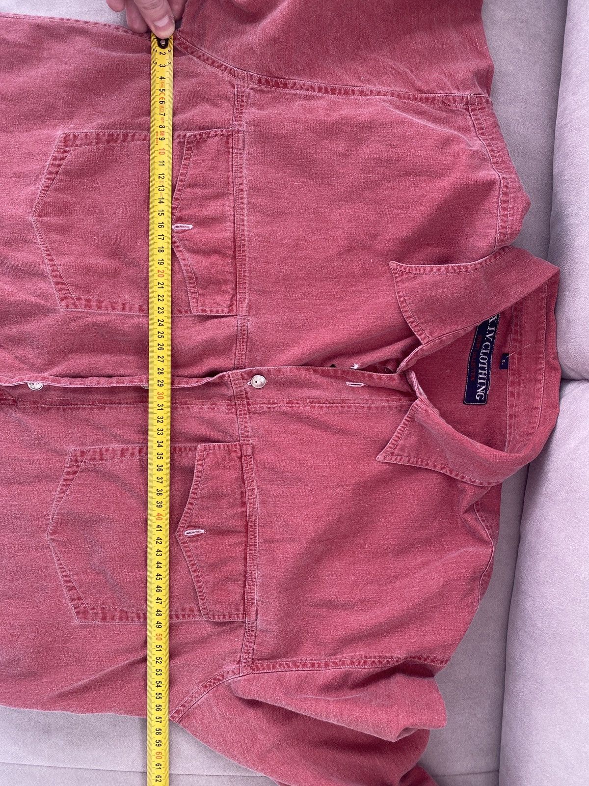 Vintage Cowboy X.I.V. Clothing Washed denim Shirt button up Size US L / EU 52-54 / 3 - 7 Thumbnail