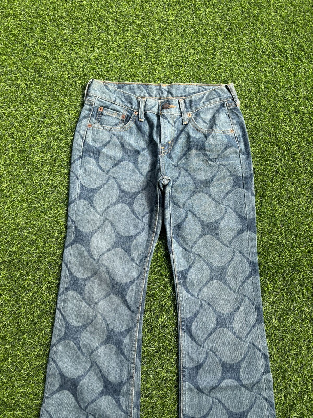 Hysteric Glamour Y2k Flare Levis Rebuild Project Full Print Jeans Size 27" / US 4 / IT 40 - 3 Thumbnail
