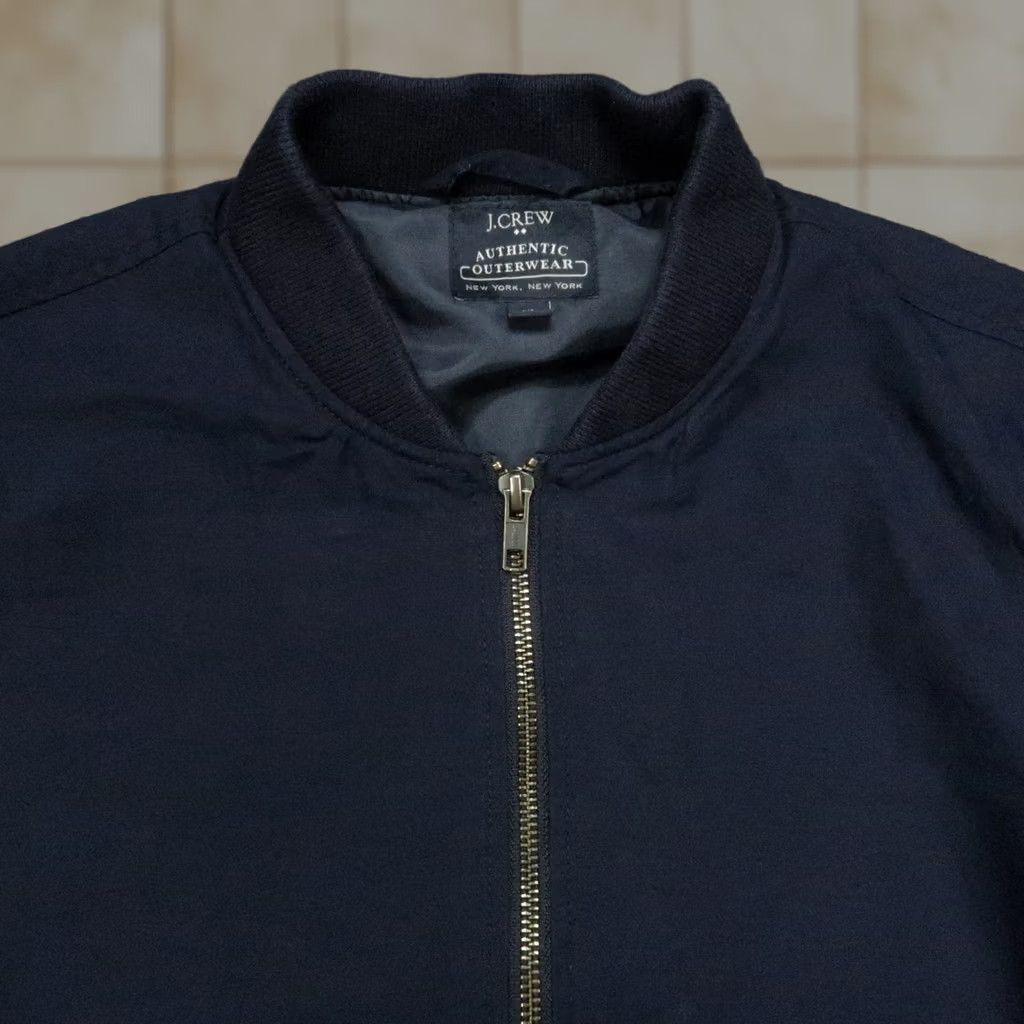 J.Crew J.CREW Jacket Mens XS Blue Bomber Full Zip Pockets Cotton Nylon Brand Shirt Category Winter Formal Casual Workwear Mens Size US XS / EU 42 / 0 - 1 Thumbnail