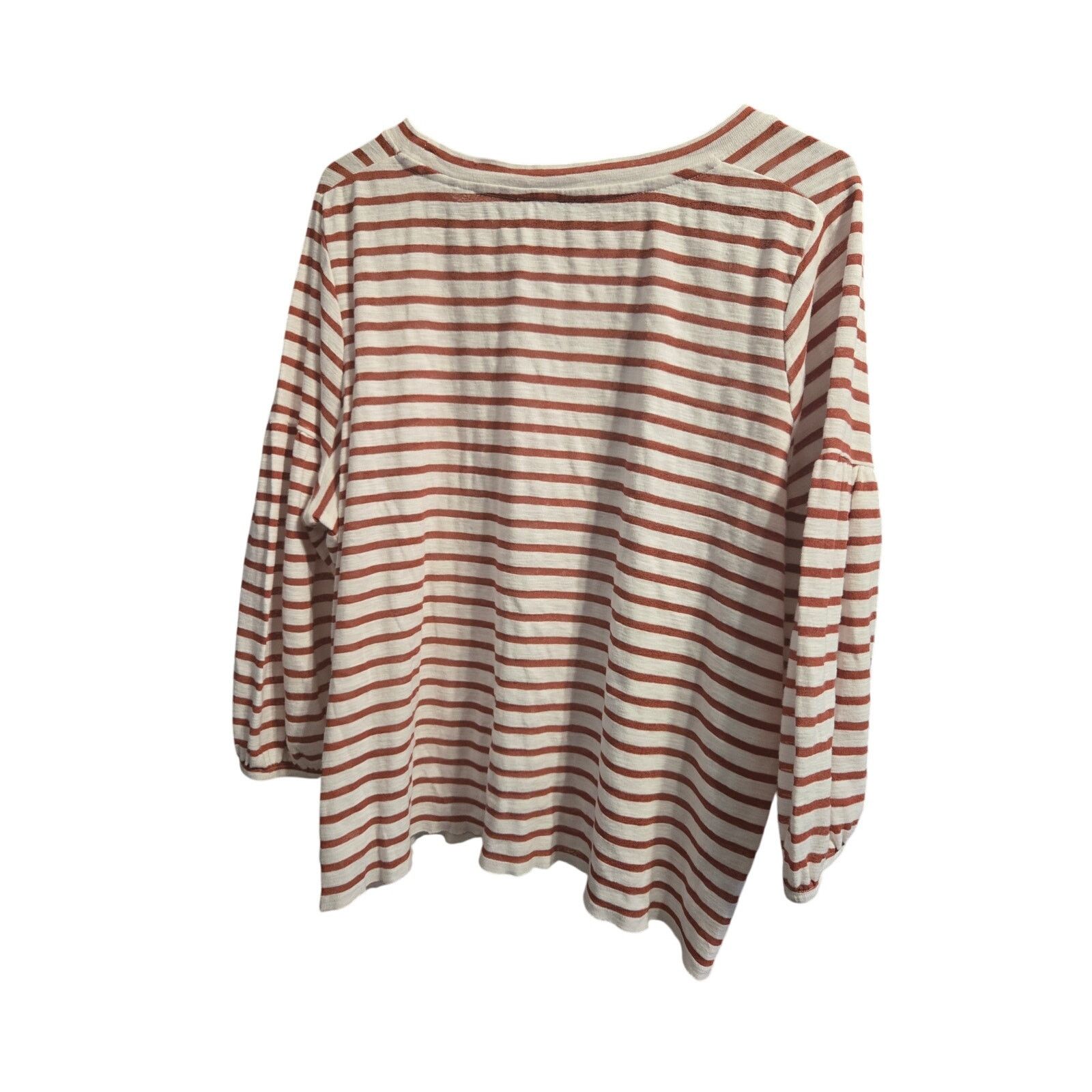 Jessica Simpson Jessica Simpson Striped Puff Sleeve Raglan Top 2X Size XXL / US 16-18 / IT 52-54 - 8 Thumbnail