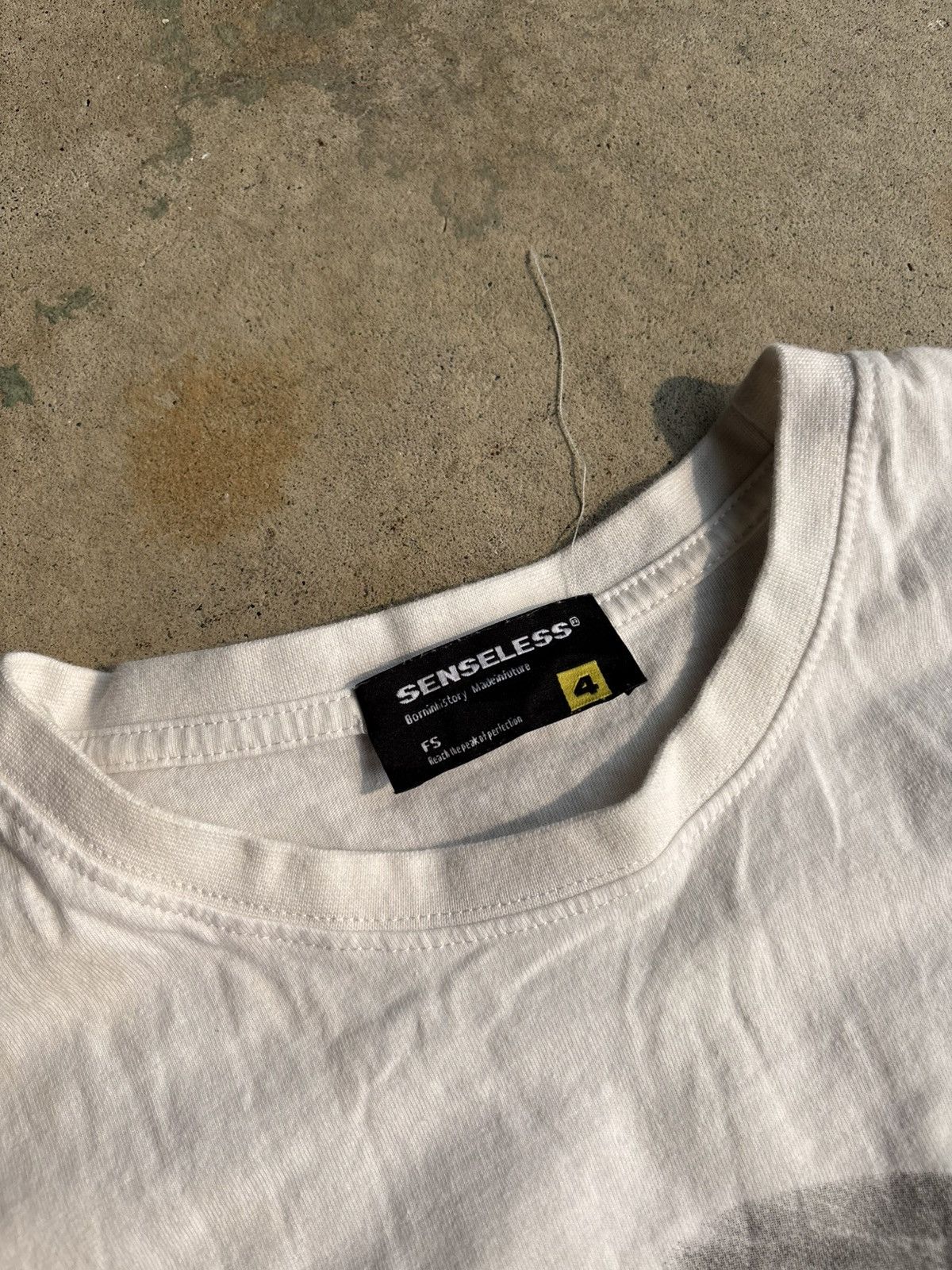 Other Crazy Obscure Baby Smoking White Tee By Senseless Company Size US L / EU 52-54 / 3 - 4 Thumbnail