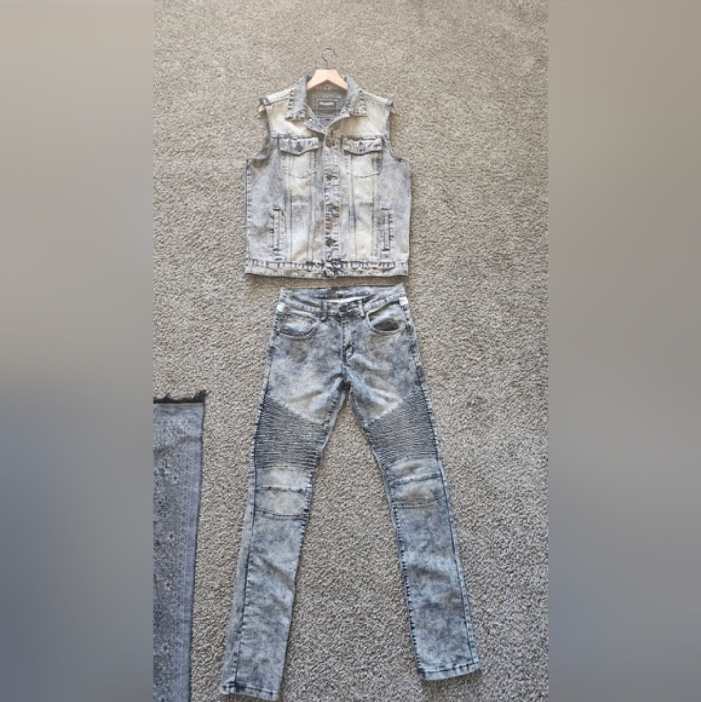 Reason Reason Rose Denim Vest Set Size US M / EU 48-50 / 2 - 1 Thumbnail