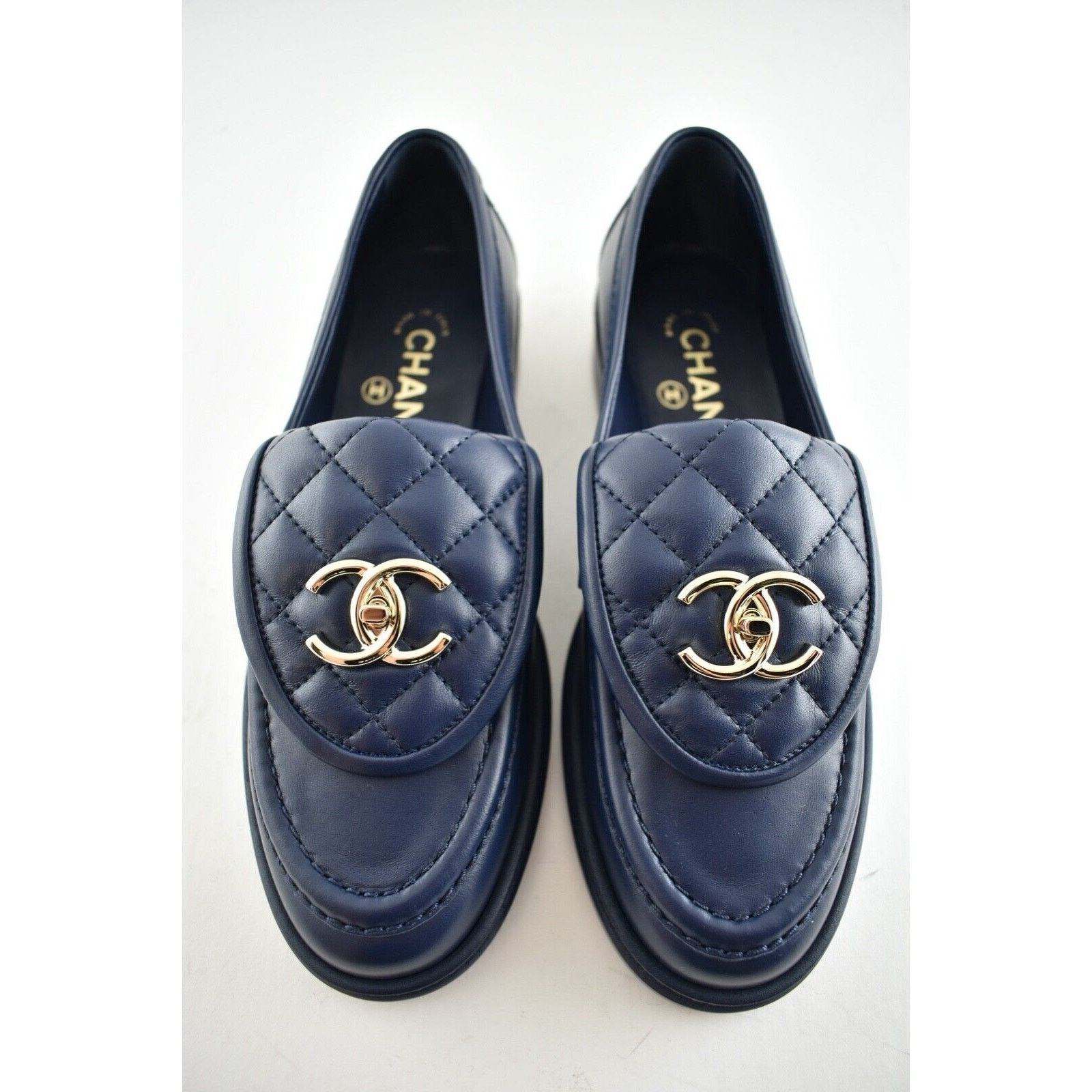 Chanel Chanel Turnlock CC Logo Gold Mule Slip On Flat Loafer 35 Size US 5 / IT 35 - 3 Thumbnail
